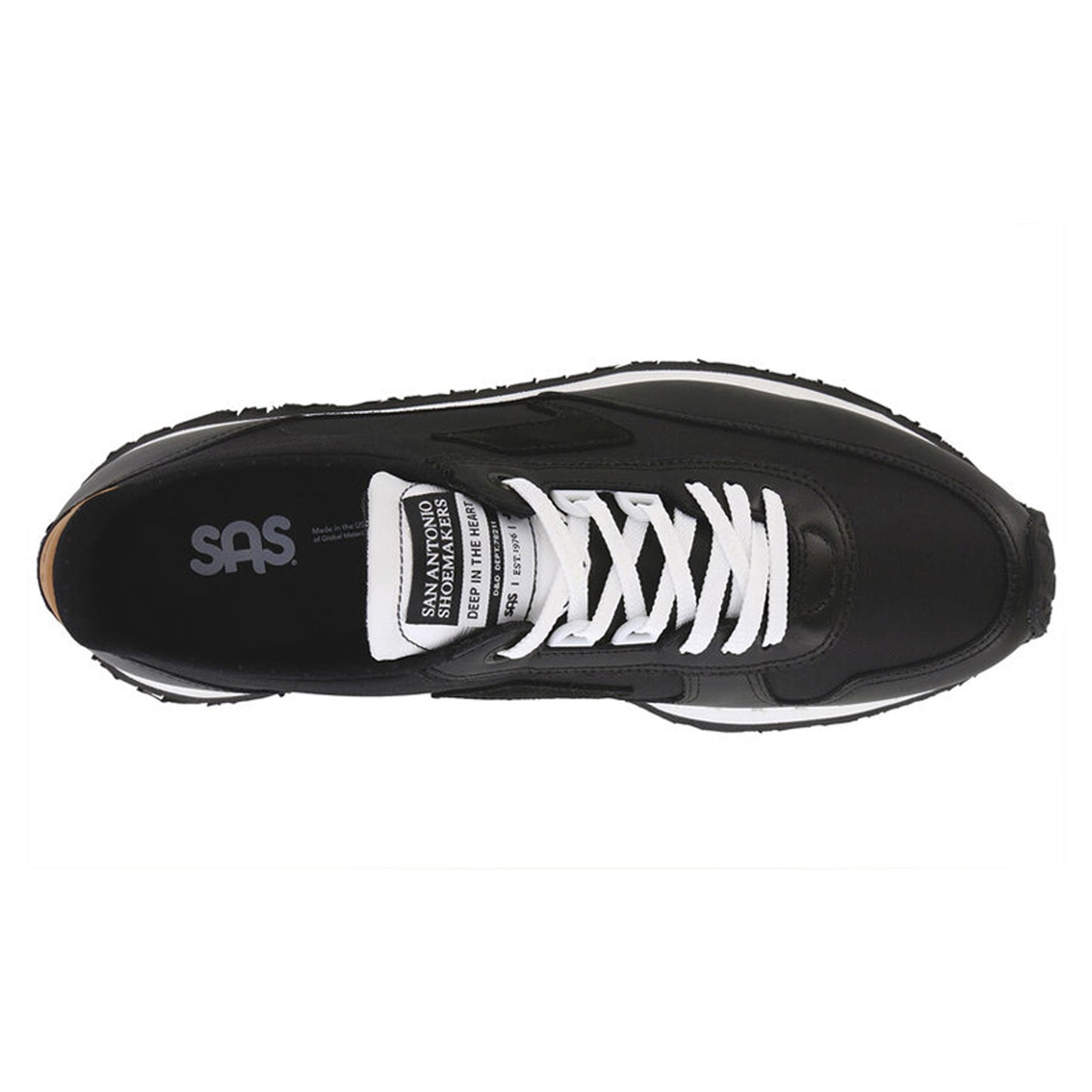 Peltz Shoes Men's SAS 7eventy6ix Sneaker BLACK 7EVENTY6IX-Y R
