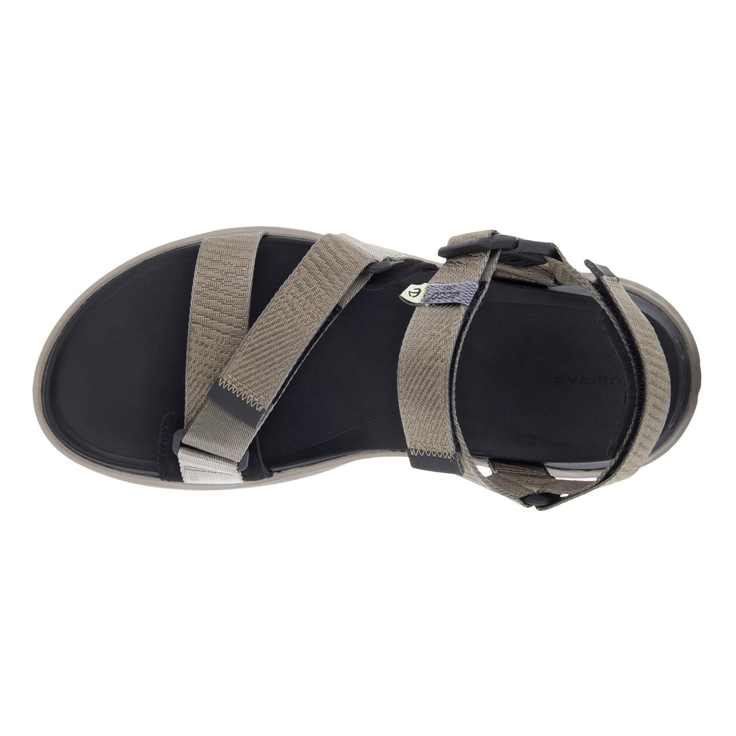 Peltz Shoes Men's Ecco Exowrap 3S Sandal MOONROCK 811844-60421