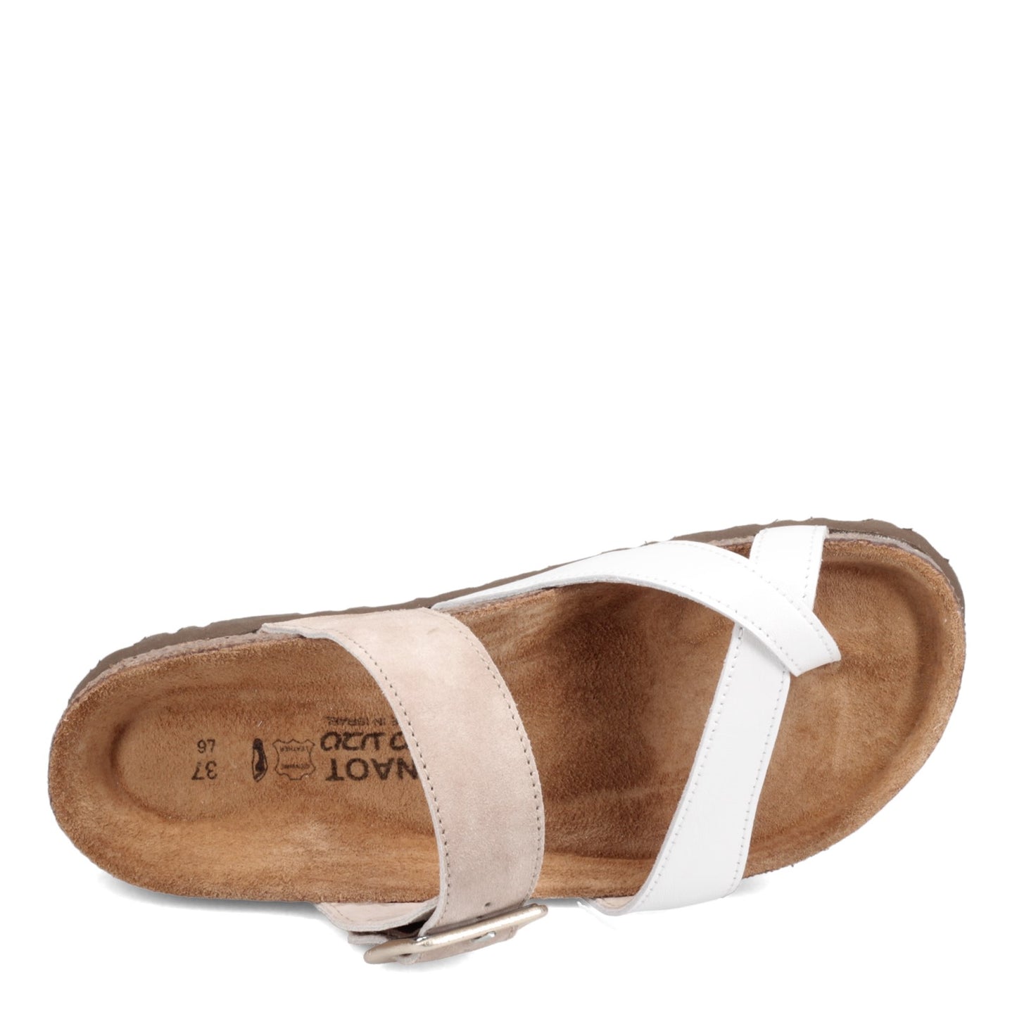 Peltz Shoes Women's Naot Fresno Sandal WHITE 8250-WDX