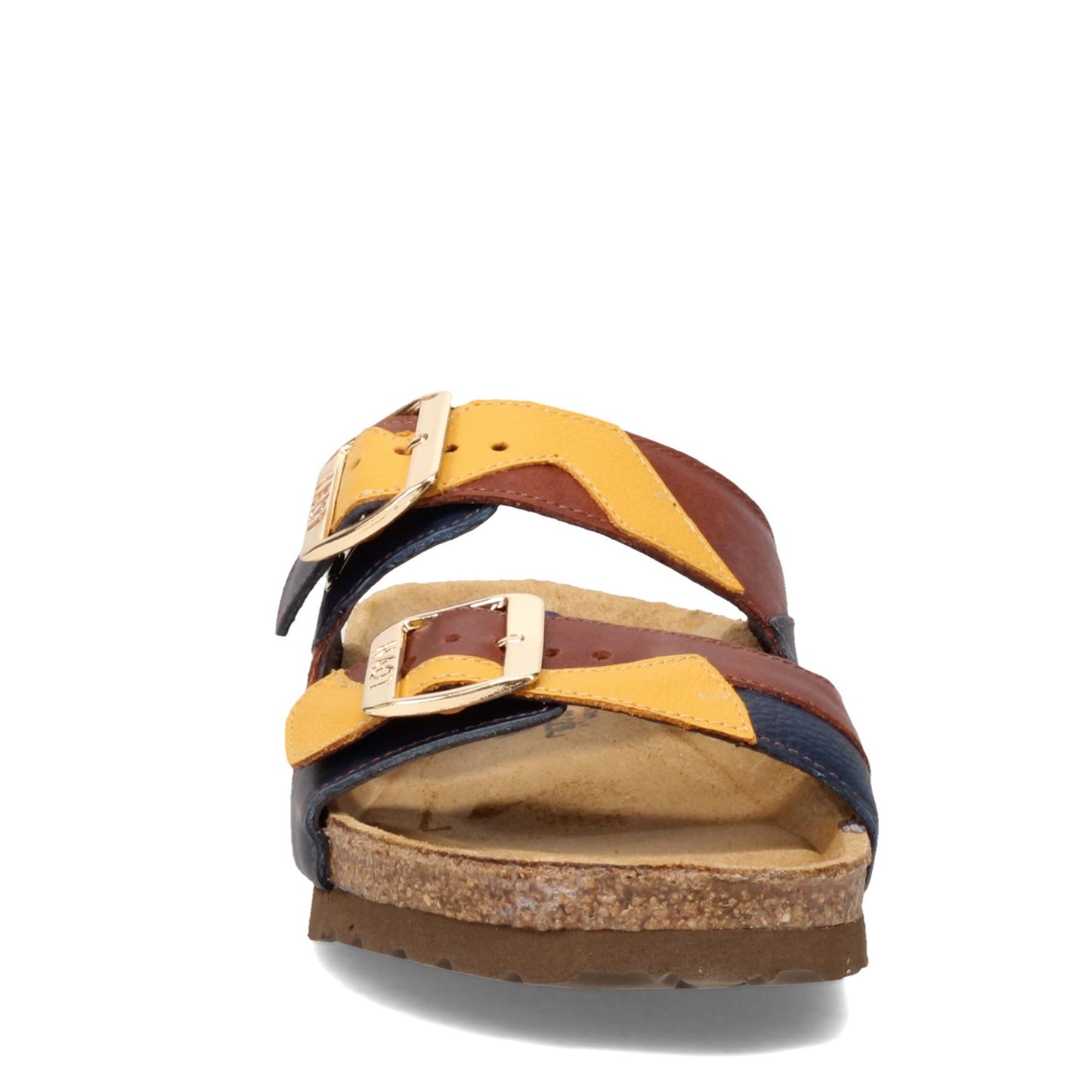 Peltz Shoes Women's Naot San Diego Sandal BROWN YELLOW 8252-SLS