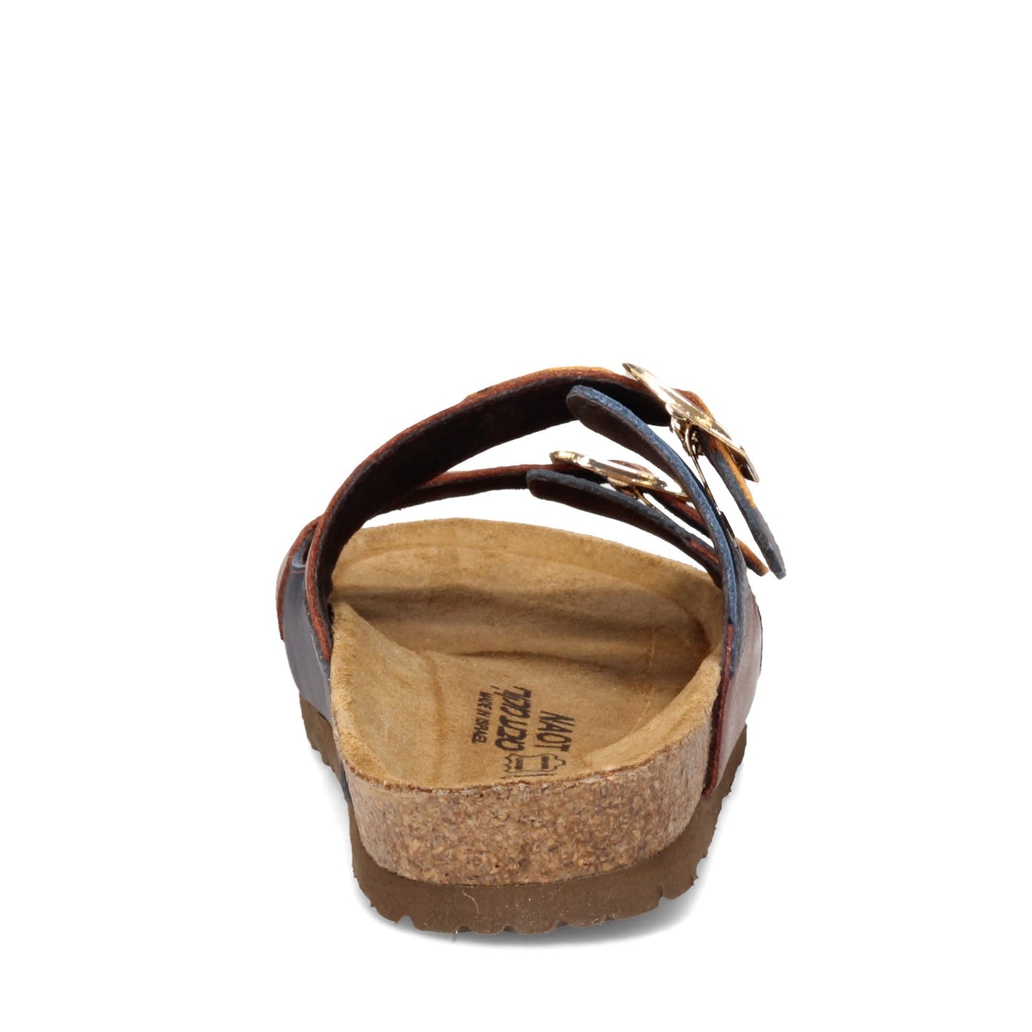 Peltz Shoes Women's Naot San Diego Sandal BROWN YELLOW 8252-SLS