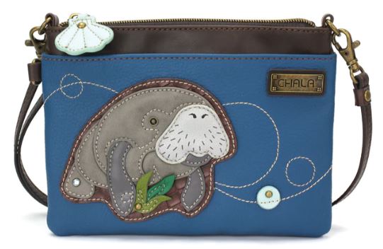 Peltz Shoes Chala Mini Crossbody Bag Manatee 826MEA1