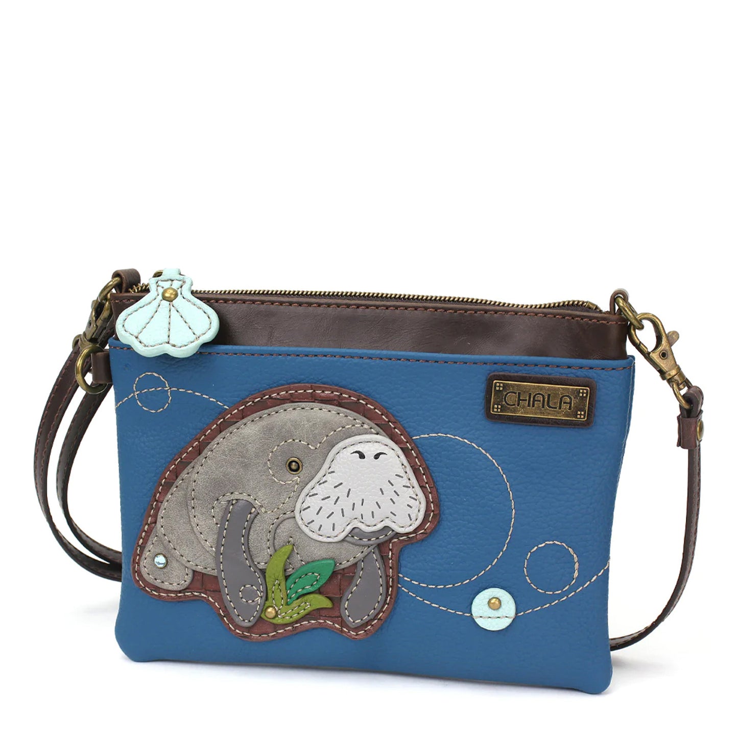 Peltz Shoes Chala Mini Crossbody Bag Manatee 826MEA1