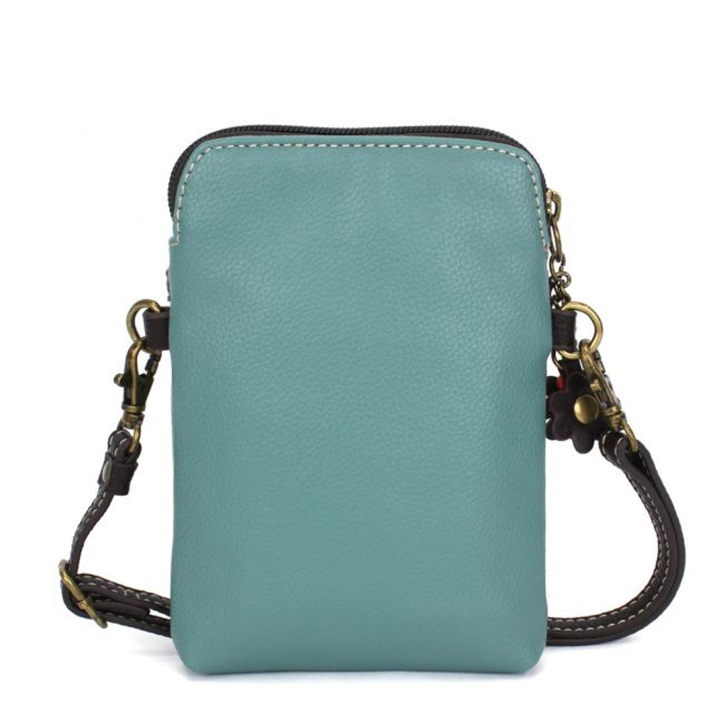 Peltz Shoes Women's Chala Cell Phone Crossbody Turquoise 827BYC4