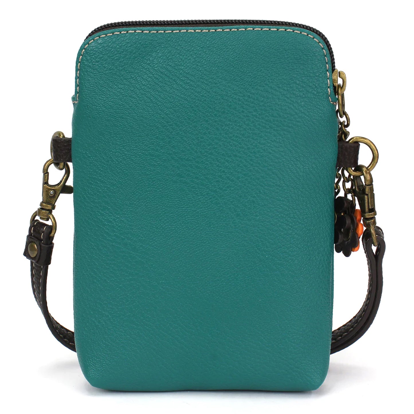 Peltz Shoes Women's Chala Gnome Cell Phone Crossbody Turquoise Gnome 827GM7