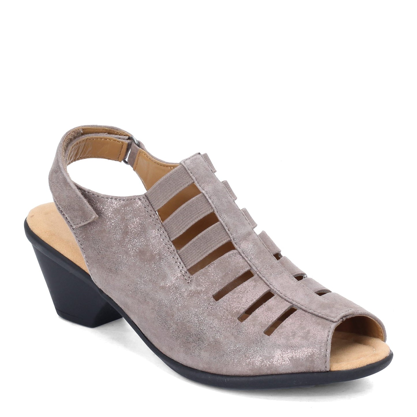 Peltz Shoes Women's Comfortiva Faye Sandal Smoke 8330091