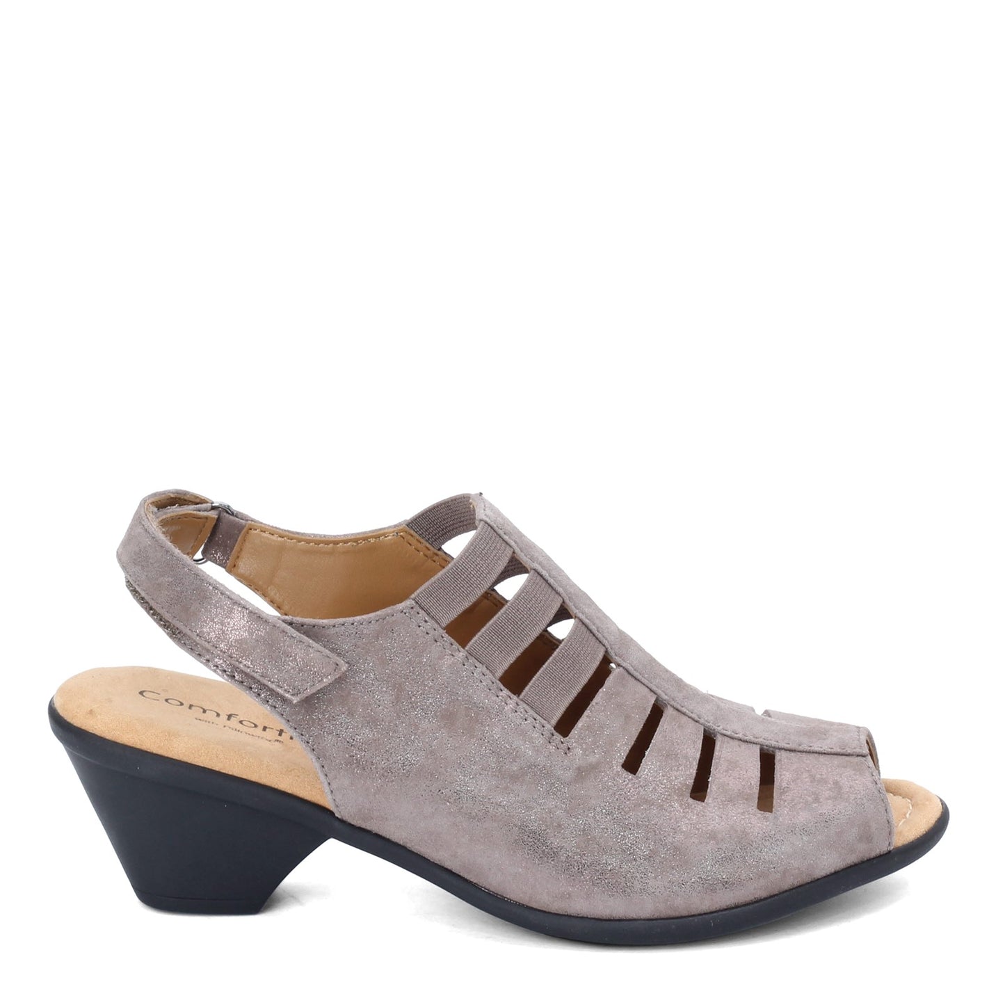 Peltz Shoes Women's Comfortiva Faye Sandal Smoke 8330091