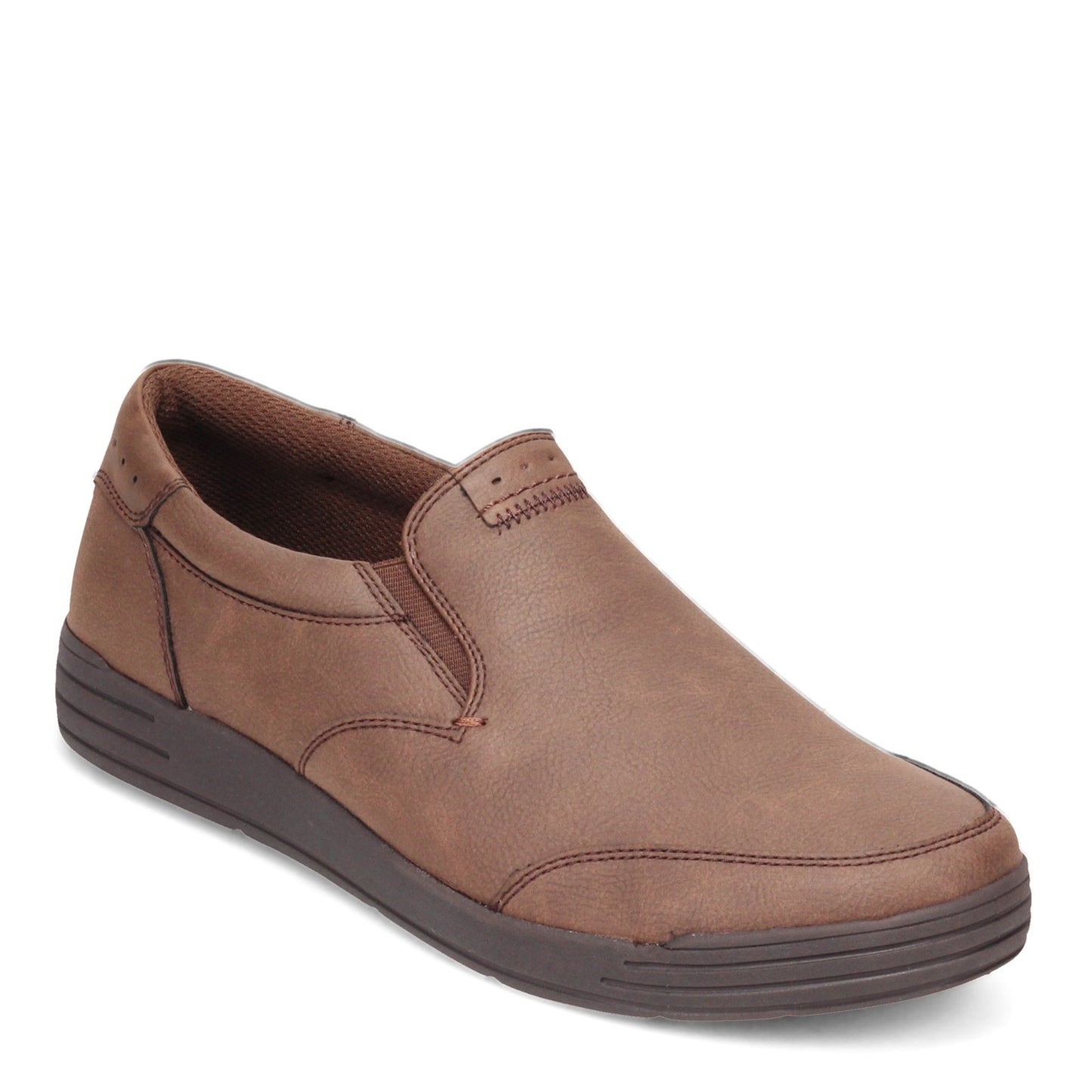Peltz Shoes Men's Nunn Bush Kore City Walk Slip-On Sneaker DARK BROWN 84820-201