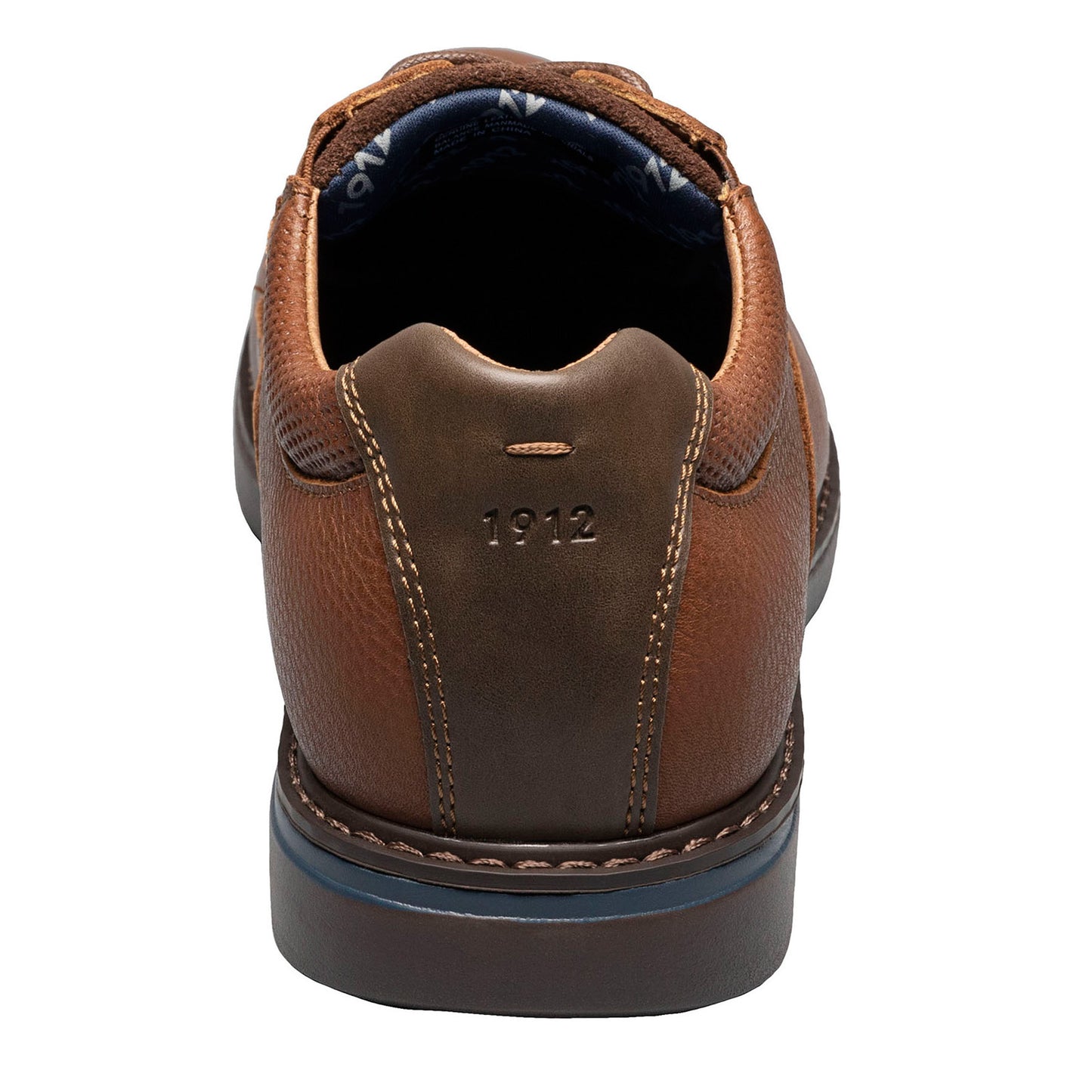 Peltz Shoes Men's Nunn Bush Bayridge Plain Toe Oxford BROWN 84903-200