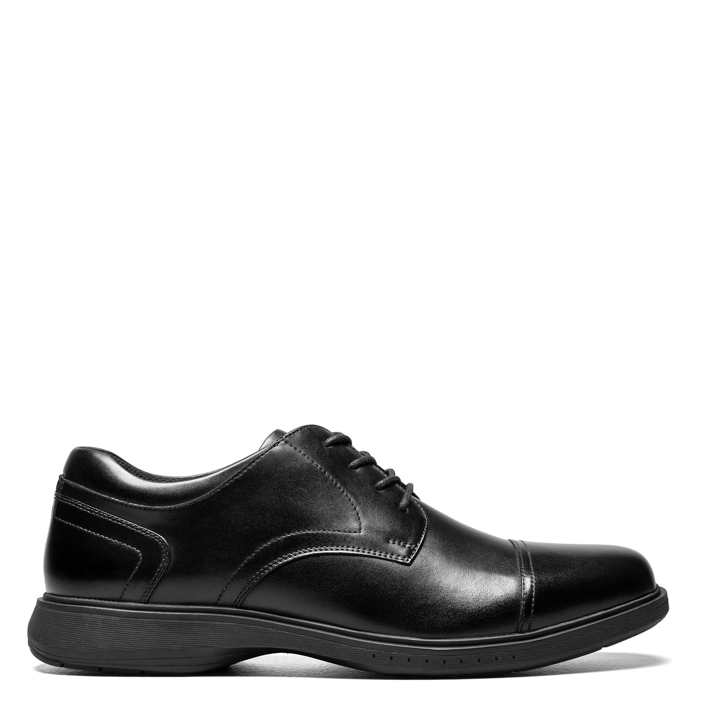 Peltz Shoes Men's Nunn Bush KORE Pro Cap Toe Oxford BLACK 84944-001