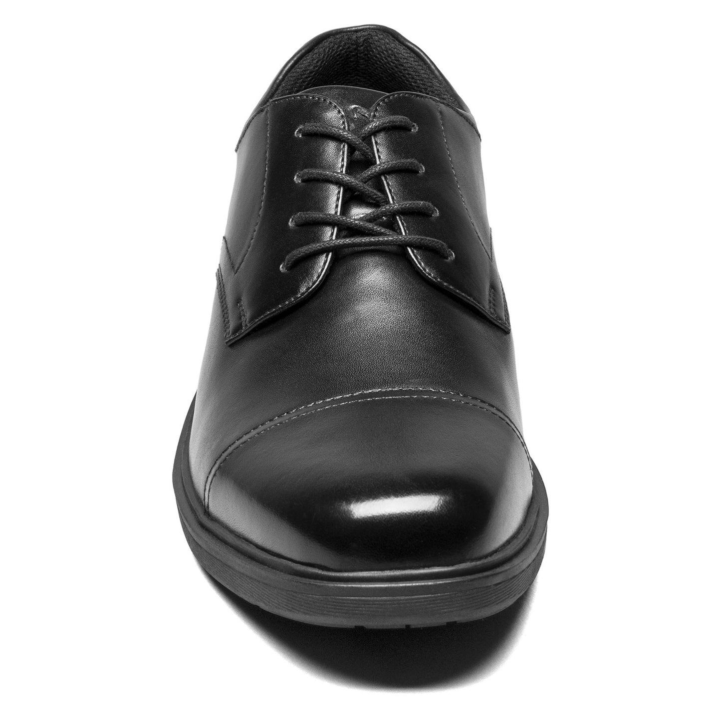 Peltz Shoes Men's Nunn Bush KORE Pro Cap Toe Oxford BLACK 84944-001