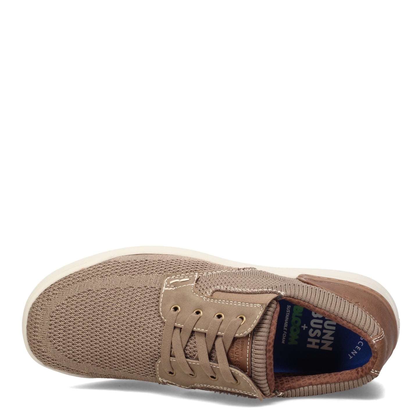 Peltz Shoes Men's Nunn Bush Tour Knit Oxford TAUPE 84969-261