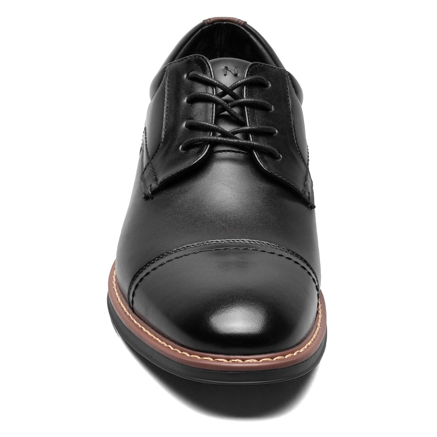 Peltz Shoes Men's Nunn Bush Centro Flex Cap Toe Oxford BLACK 84984-001