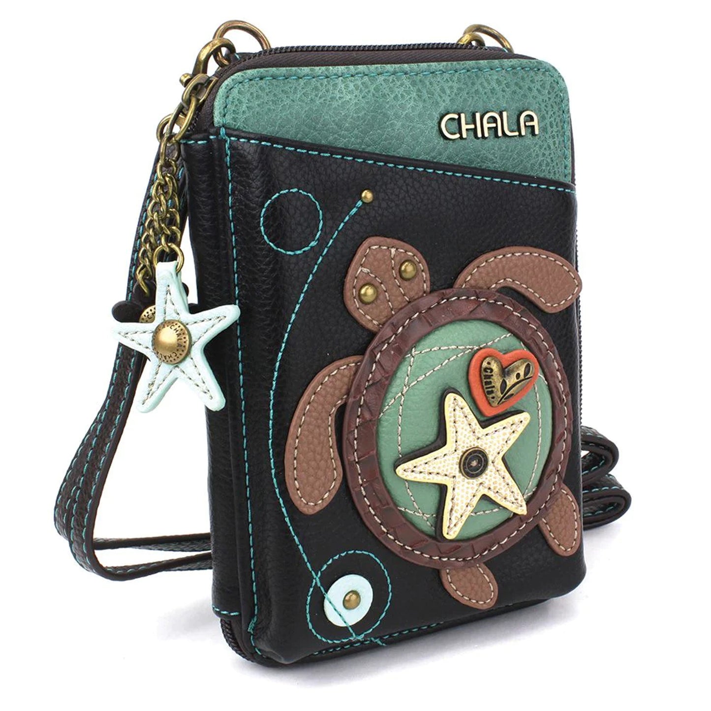 Peltz Shoes Women's Chala Wallet Crossbody Turtle 850TU6