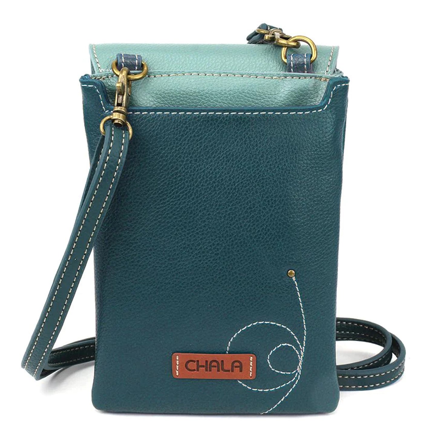 Peltz Shoes Women's Chala Criss Cellphone RFID Crossbody Turtle 867TT4