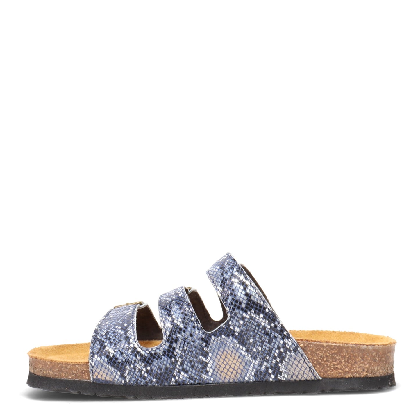 Peltz Shoes Women's Naot Austin Sandal NAVY SNAKE 8700-D79