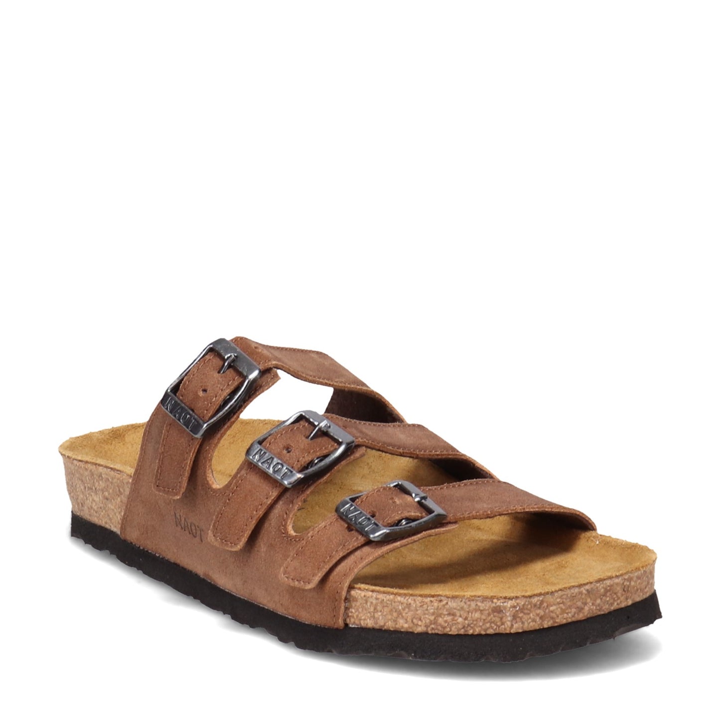 Peltz Shoes Women's Naot Austin Sandal BROWN SUEDE 8700-EB8