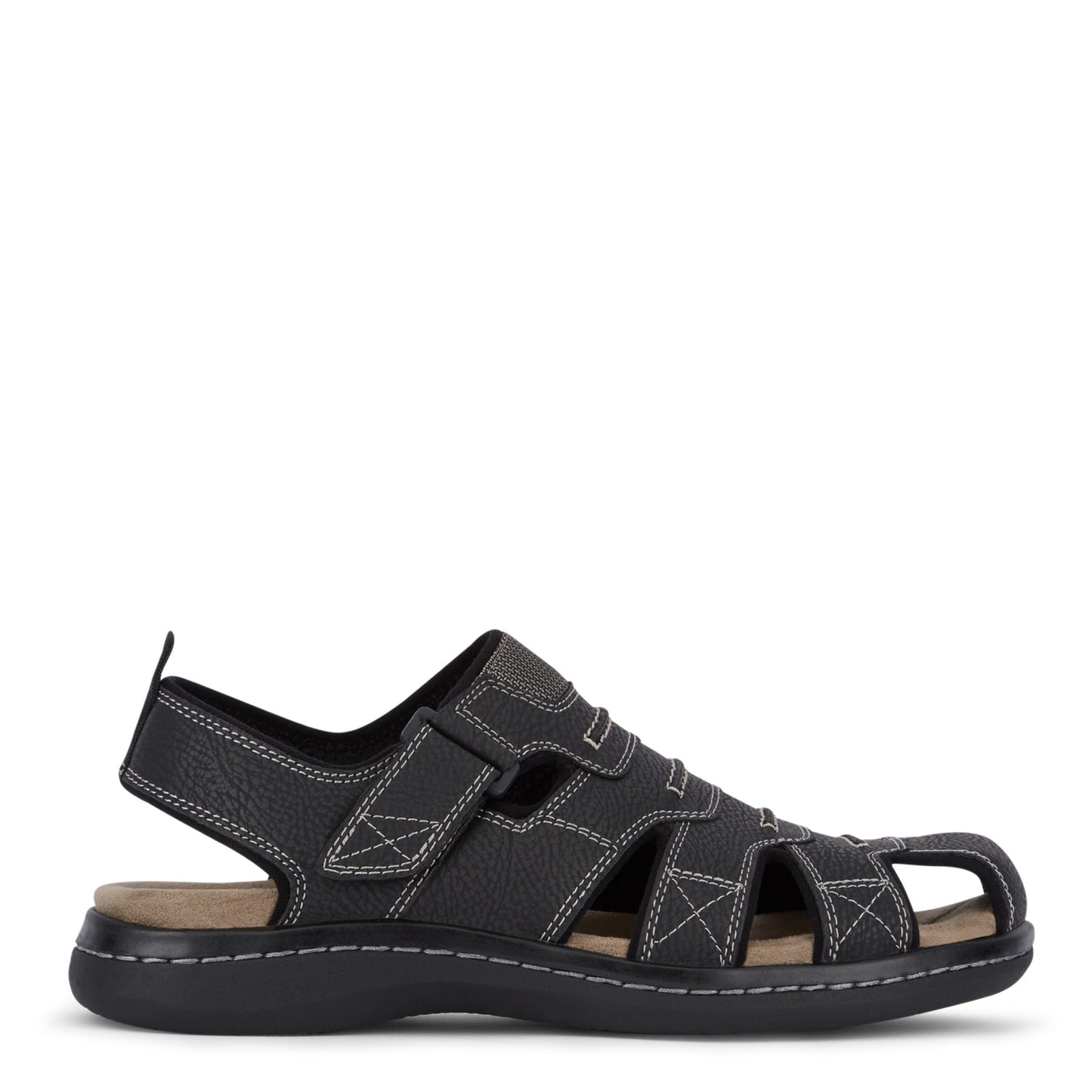 Peltz Shoes Men's Dockers Searose Sporty Sandal BLACK 90-21374