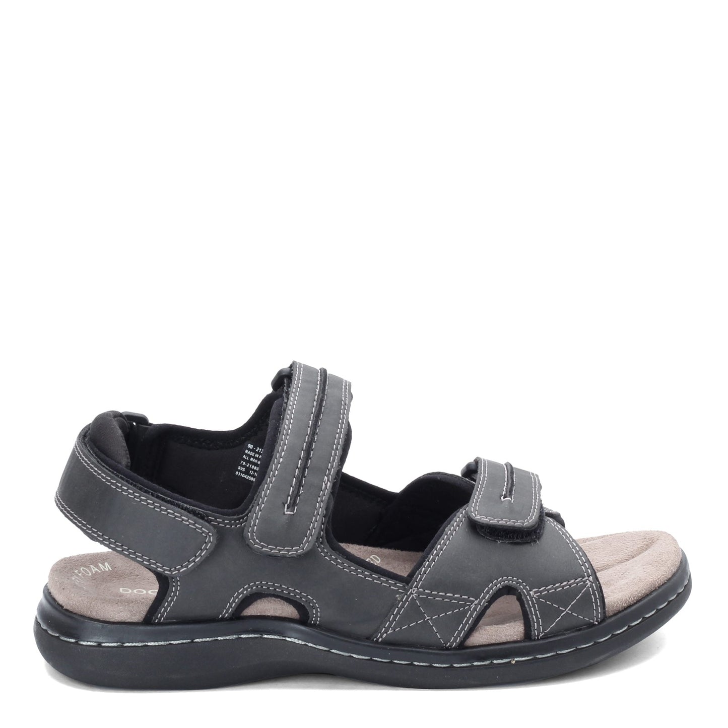 Peltz Shoes Men's Dockers Newpage Sandal GRAY 90-21386