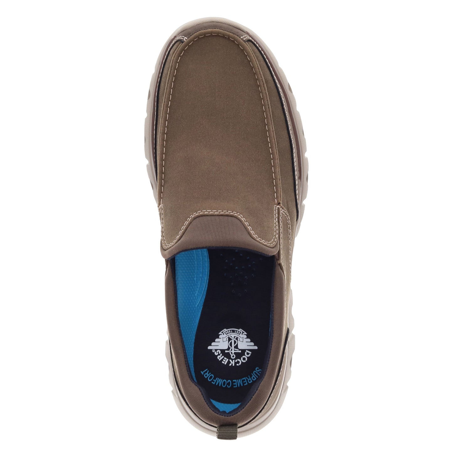 Peltz Shoes Men's Dockers Coban Slip-On Brown 90-35338