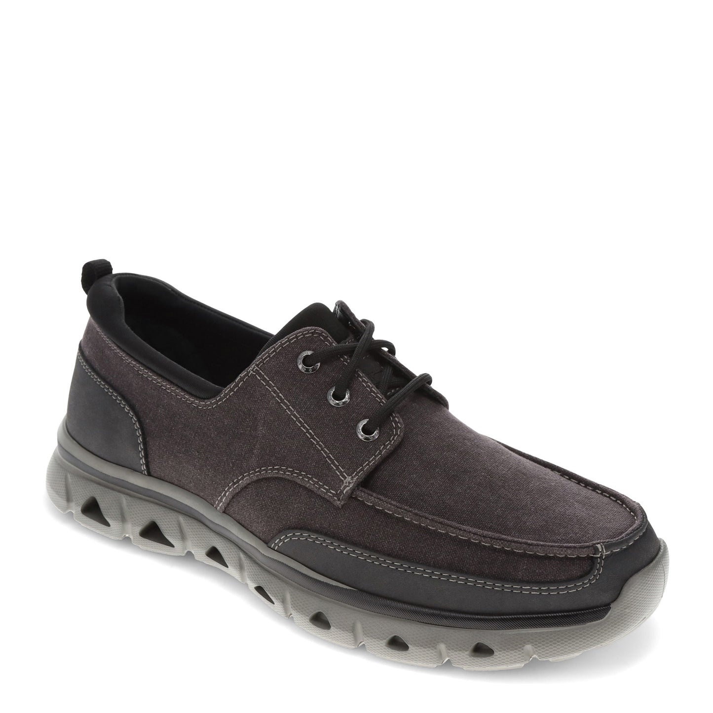 Peltz Shoes Men's Dockers Creston Boat Shoe Black 90-35354