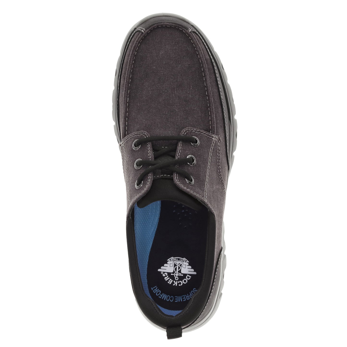 Peltz Shoes Men's Dockers Creston Boat Shoe Black 90-35354
