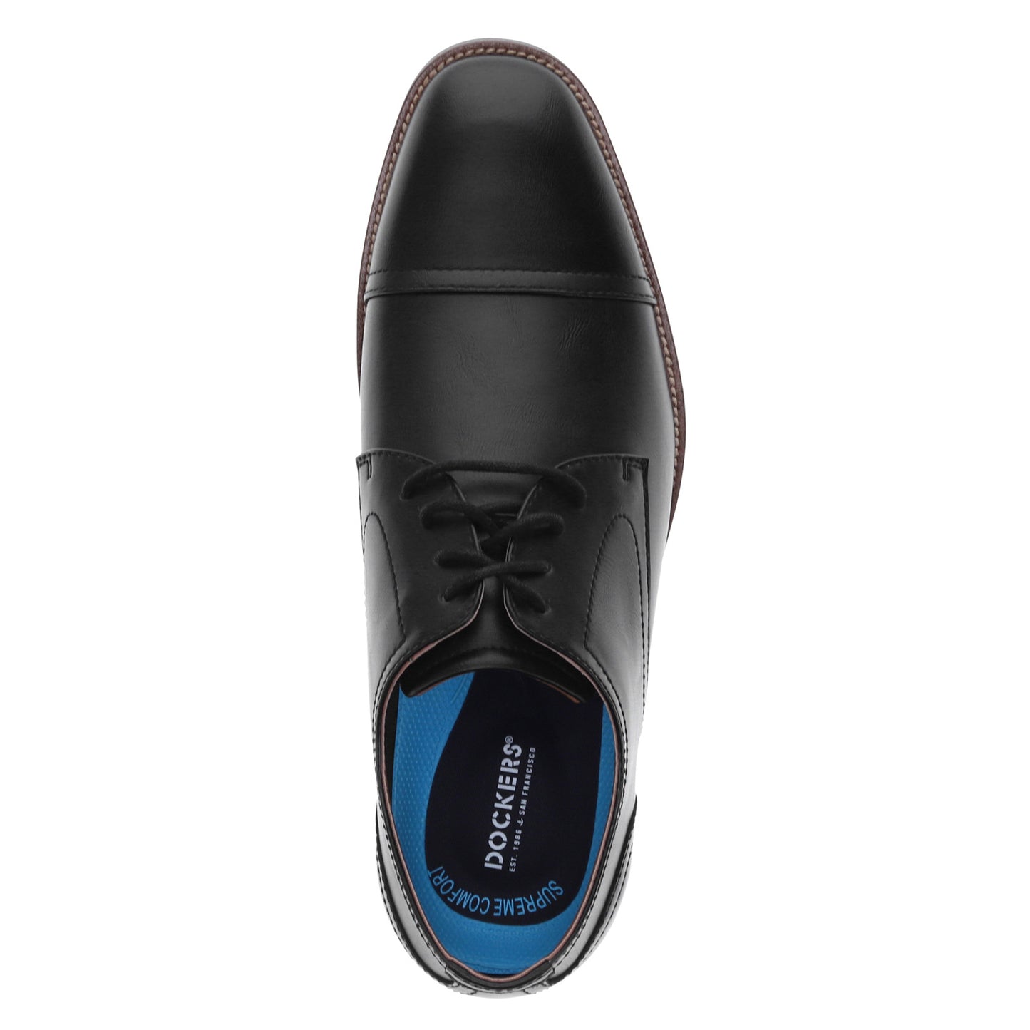 Peltz Shoes Men's Dockers Baytown Oxford Black 90-36264