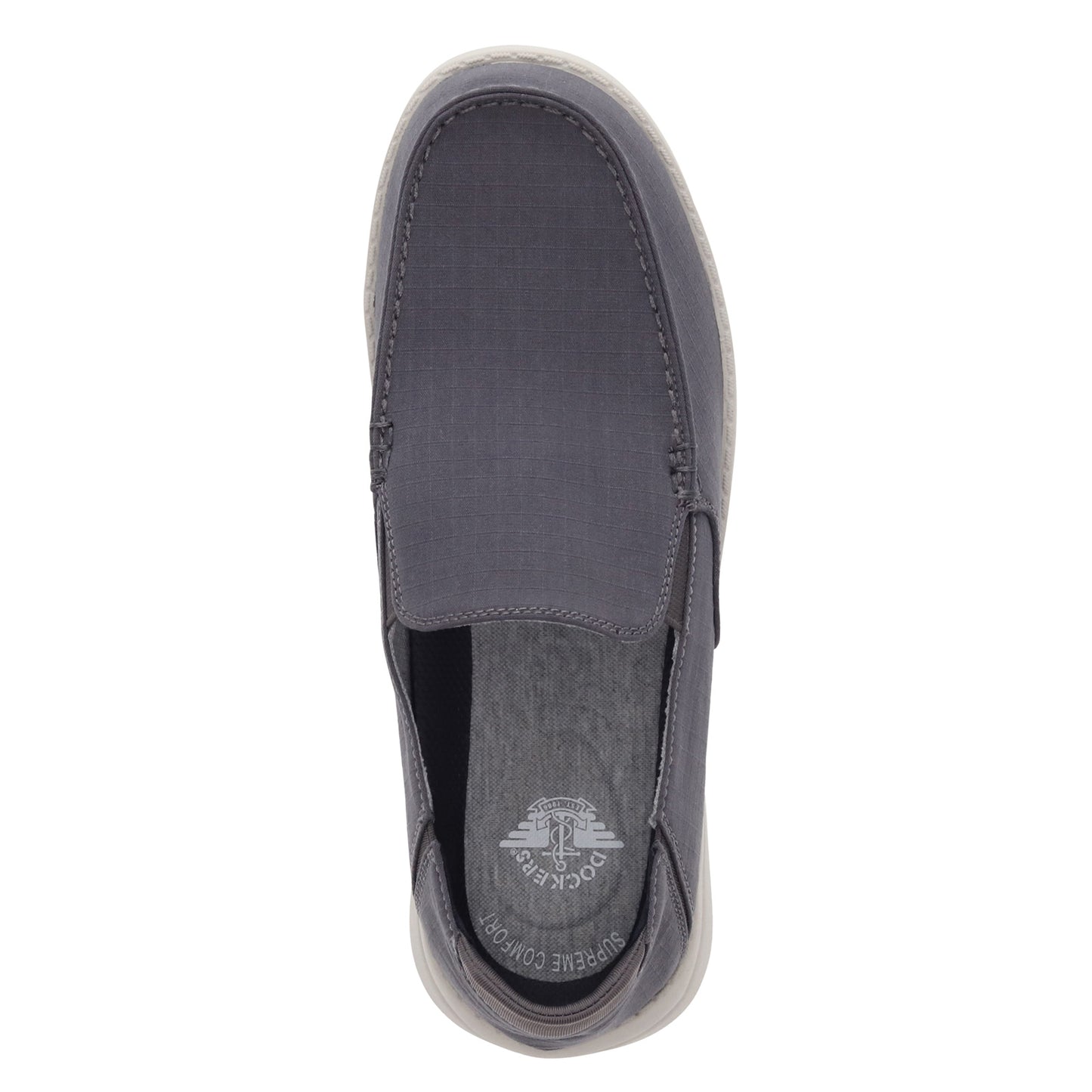 Peltz Shoes Men's Dockers Wiley Slip-On Light Grey 90-40611