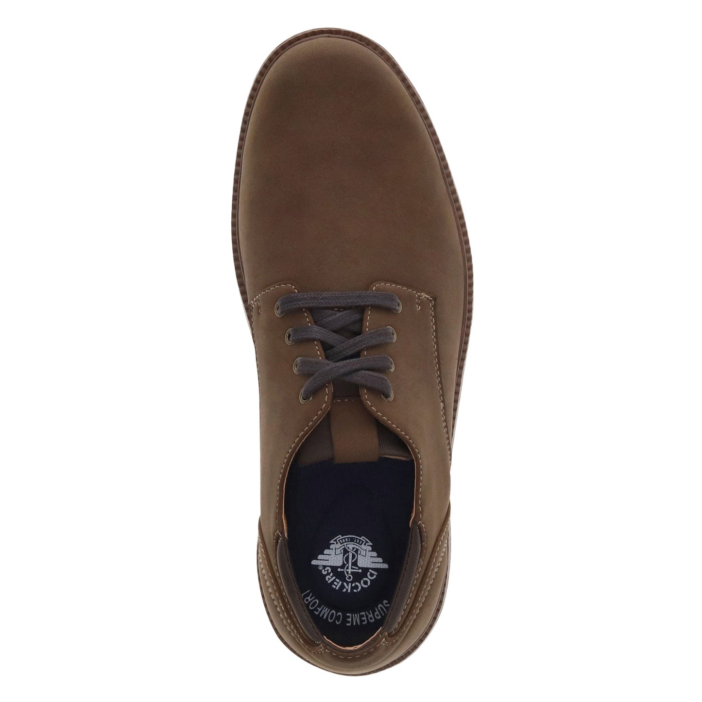 Peltz Shoes Men's Dockers Rustin Oxford DARK TAN 90-44162