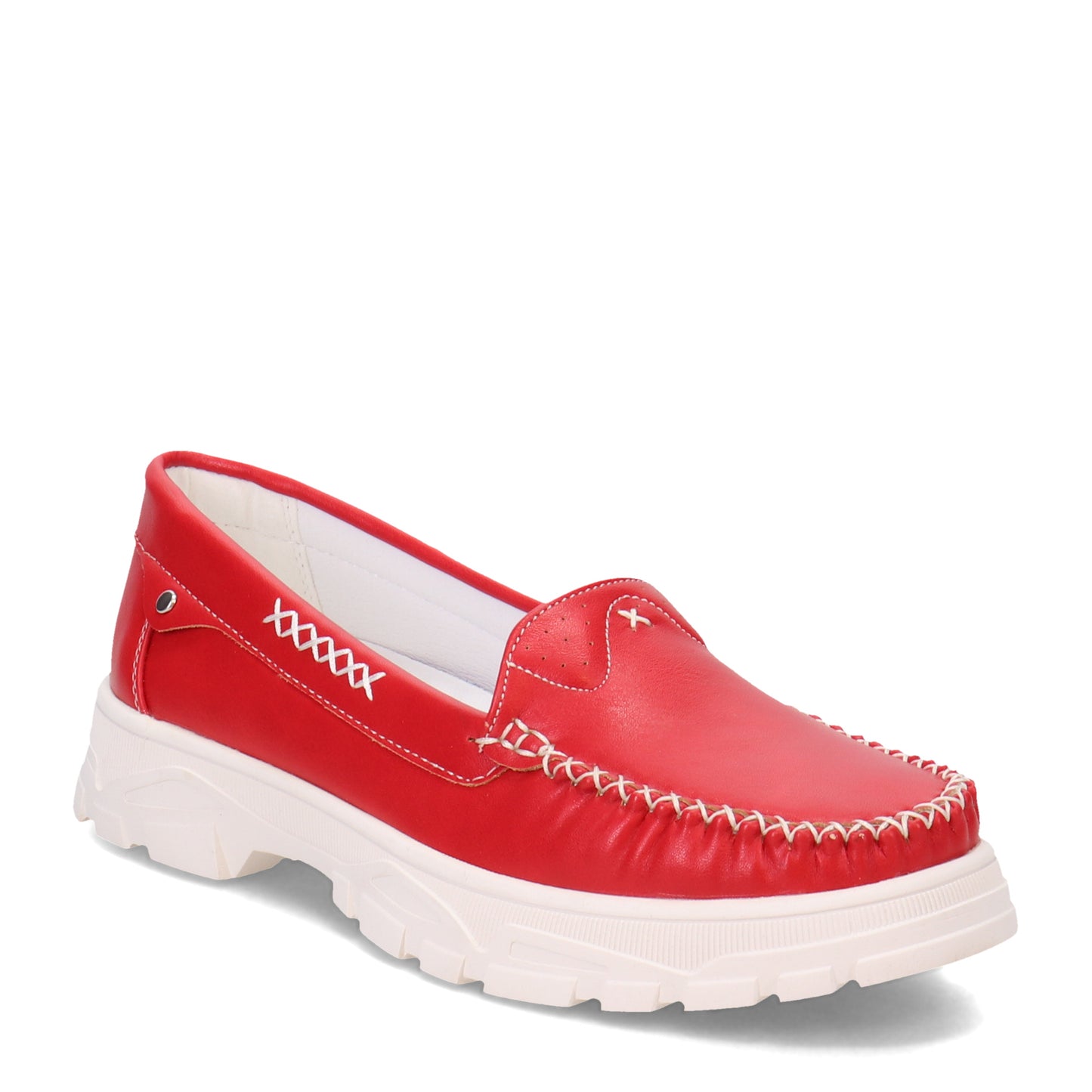Peltz Shoes Women's Patrizia Catamaran Slip-On Red 919509-RD