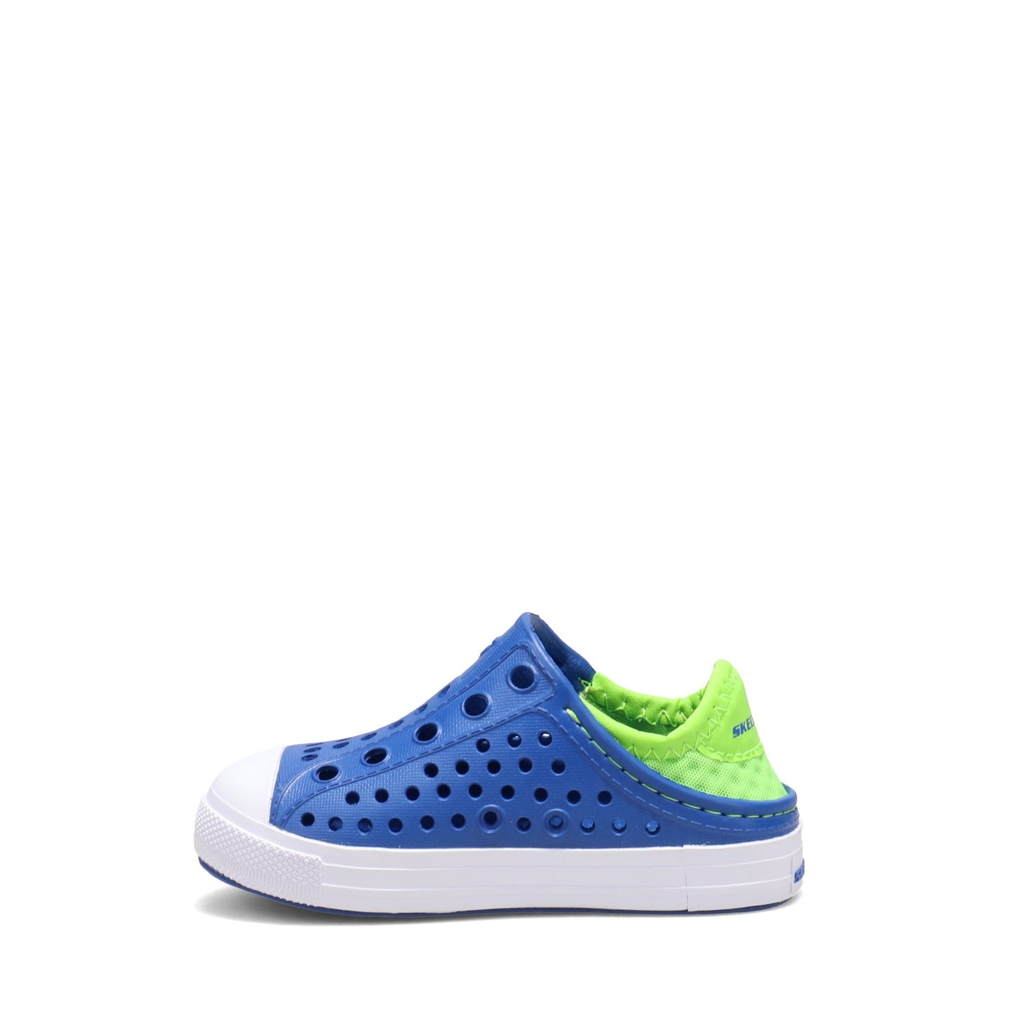 Peltz Shoes Boy's Skechers Guzman Steps - Aqua Surge Slip-On - Toddler BLUE LIME 91995N-BLLM