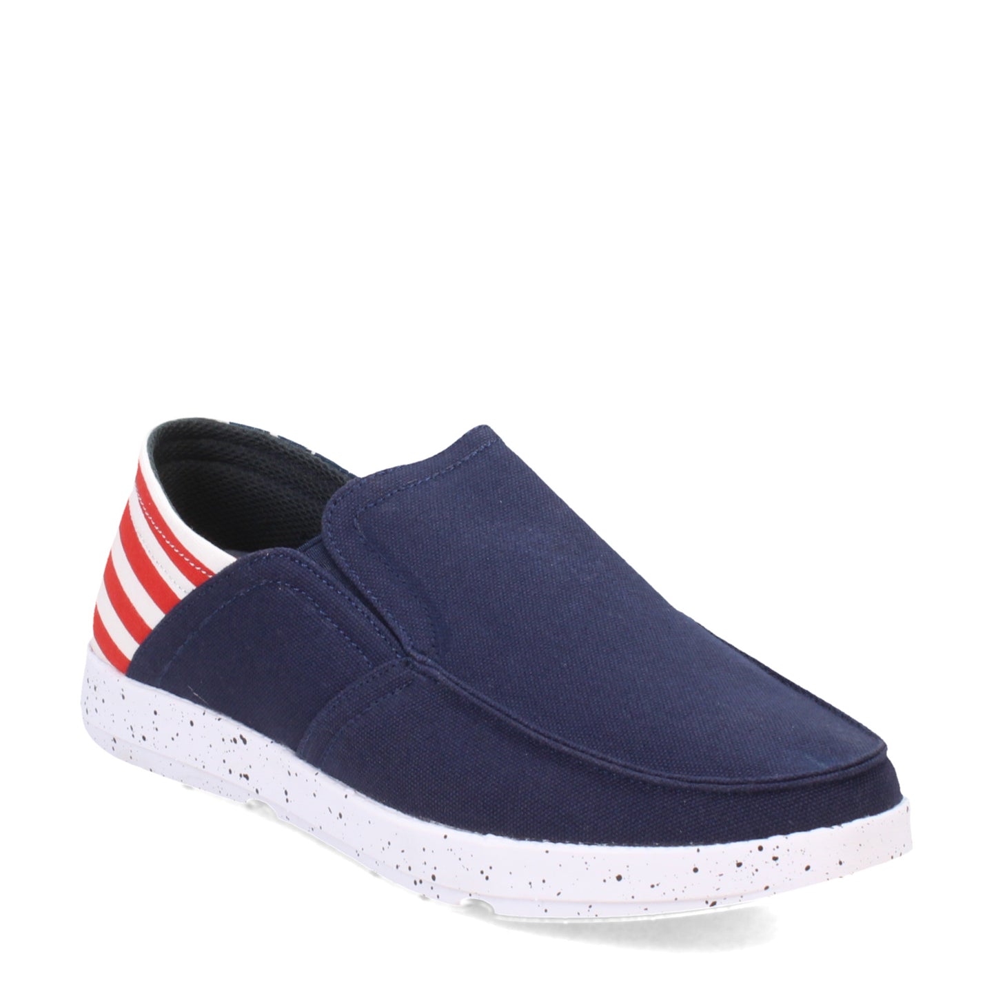 Peltz Shoes Men's Island Surf Company Laguna Slip-On BLUE FLAG 92001BFL