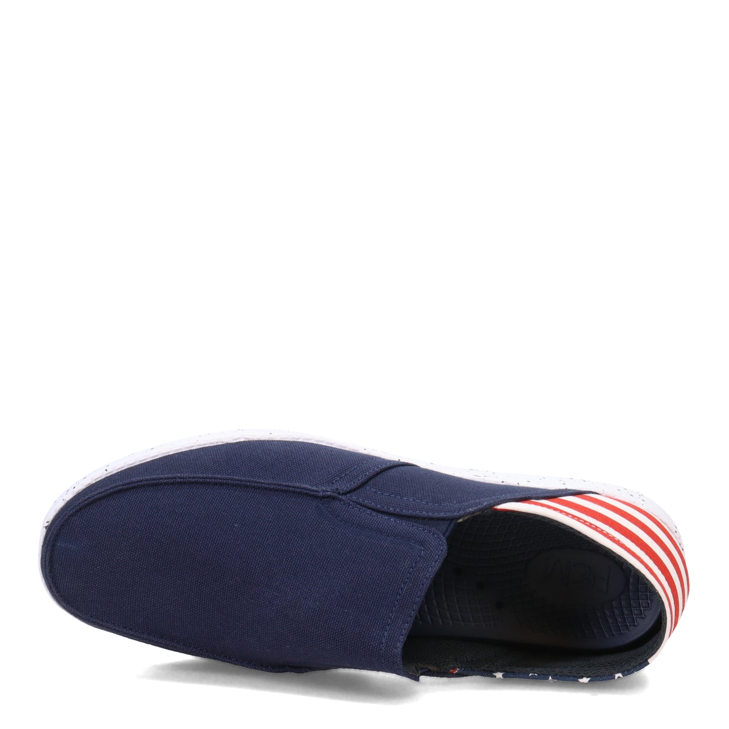 Peltz Shoes Men's Island Surf Company Laguna Slip-On BLUE FLAG 92001BFL