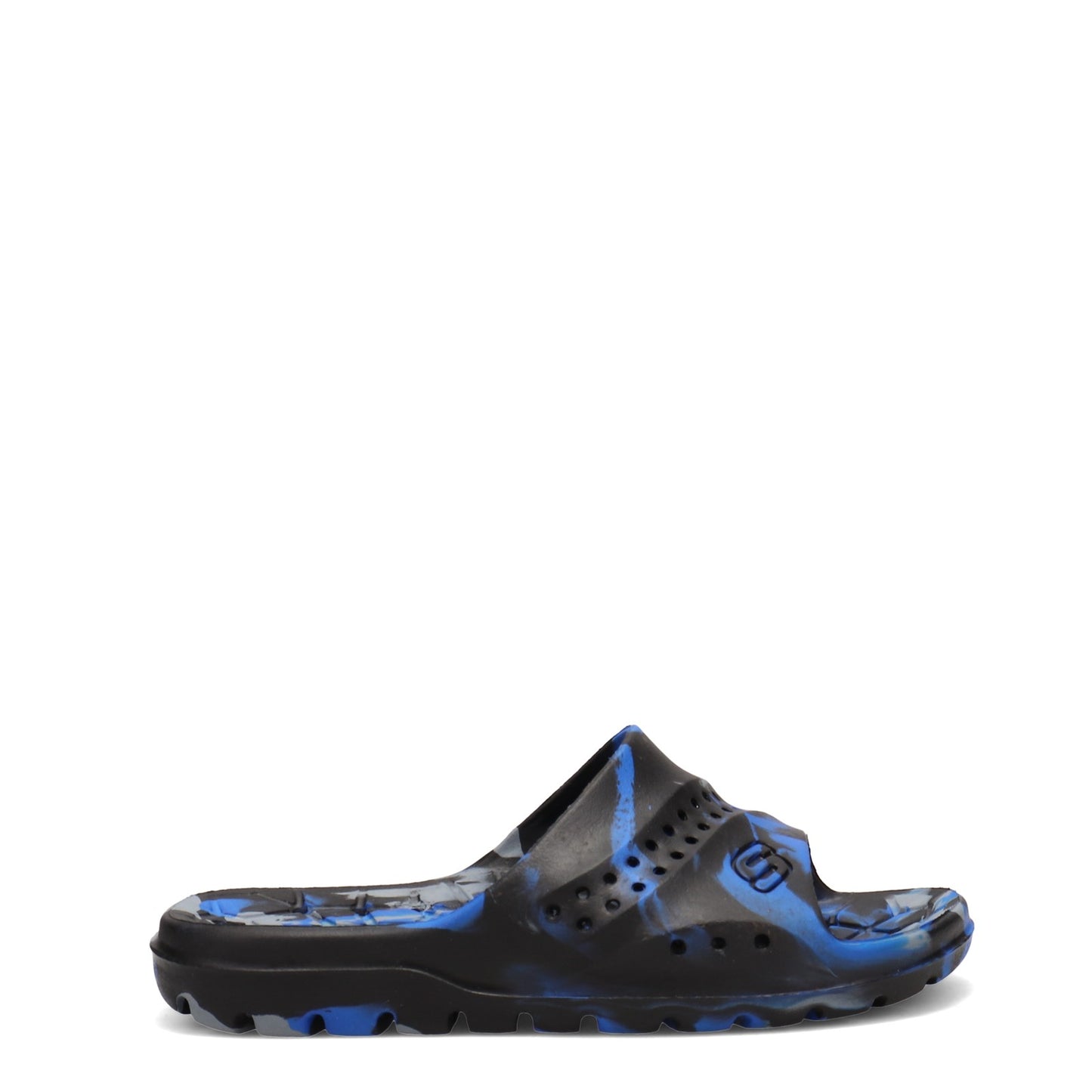 Peltz Shoes Boy's Skechers Hogan Aqua - Spurt Slide - Little Kid & Big Kid Black/Royal 92118L-BKRY