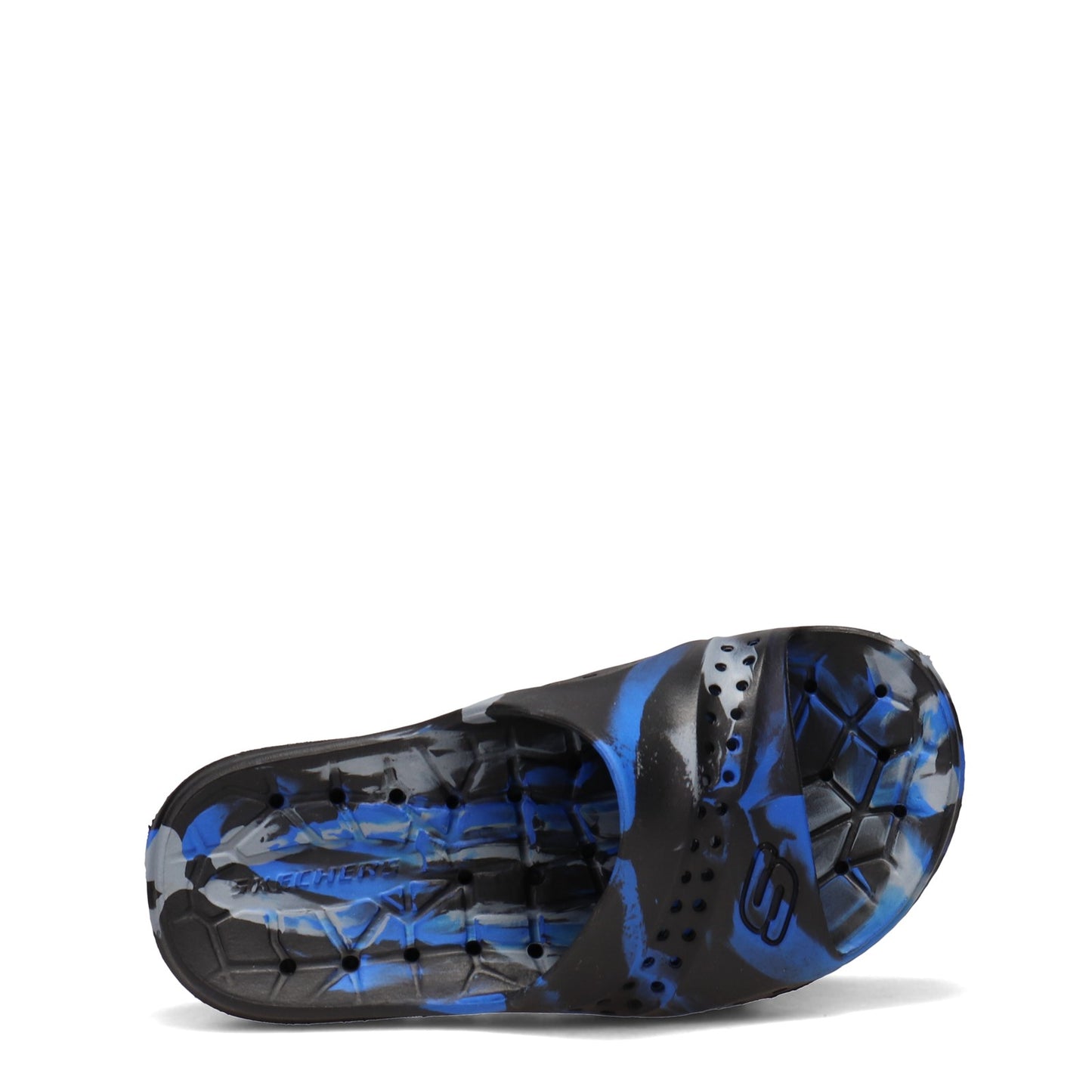 Peltz Shoes Boy's Skechers Hogan Aqua - Spurt Slide - Little Kid & Big Kid Black/Royal 92118L-BKRY