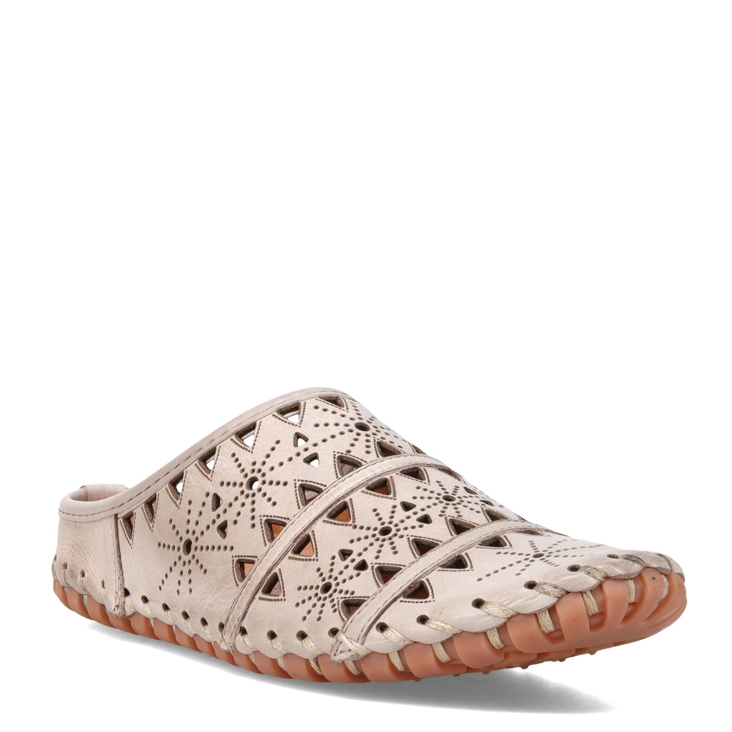 Peltz Shoes Women's Spring Step Fusalide Mule Grey 937509-GRY