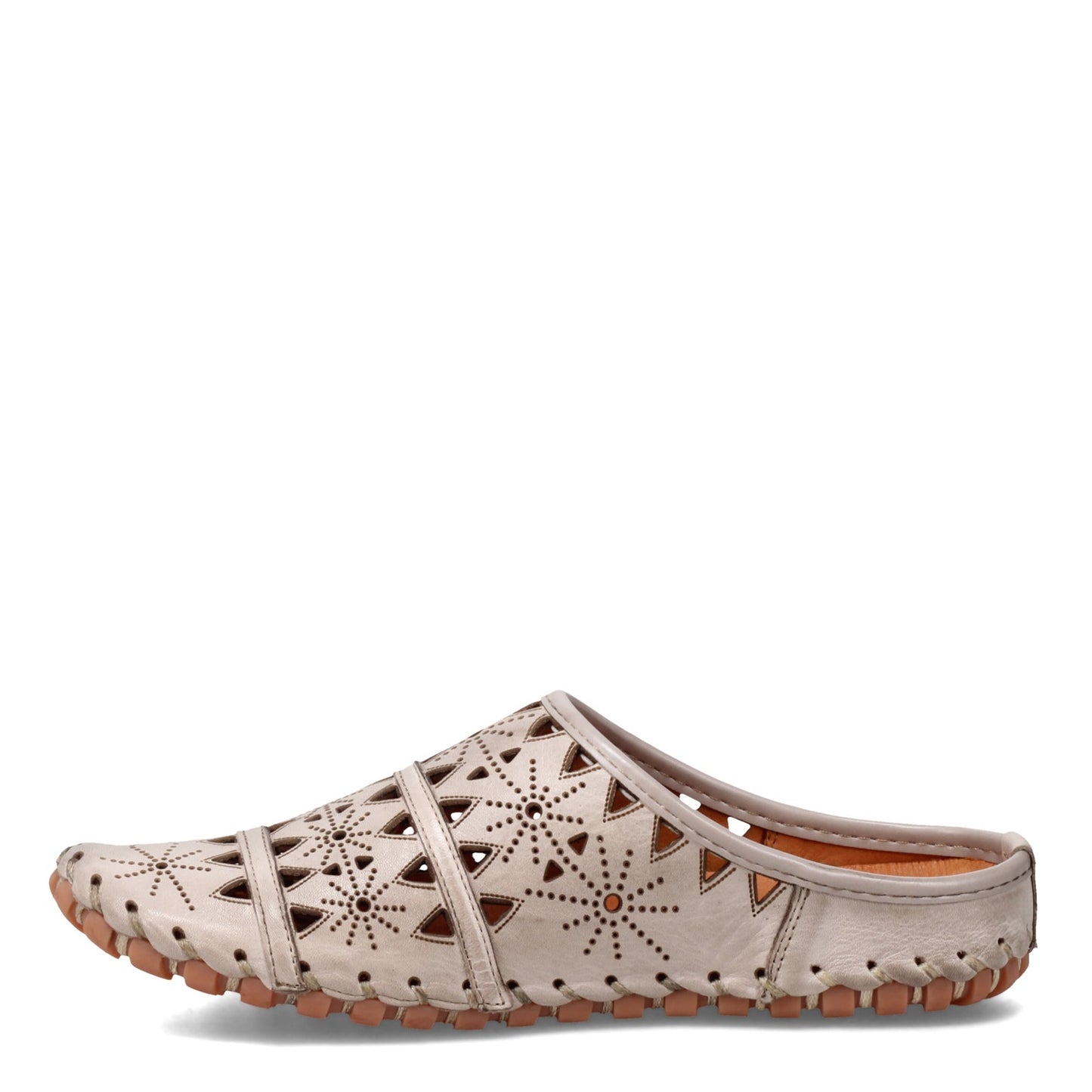 Peltz Shoes Women's Spring Step Fusalide Mule Grey 937509-GRY