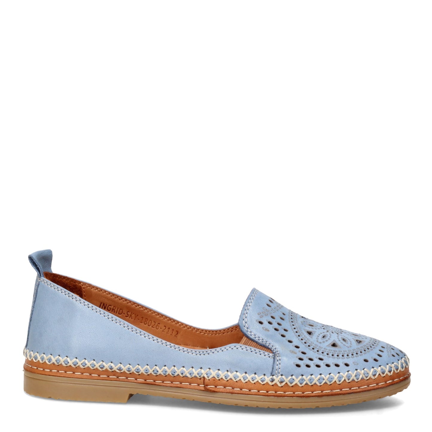 Peltz Shoes Women's Spring Step Ingrid Slip-On Sky Blue 937509-SKY