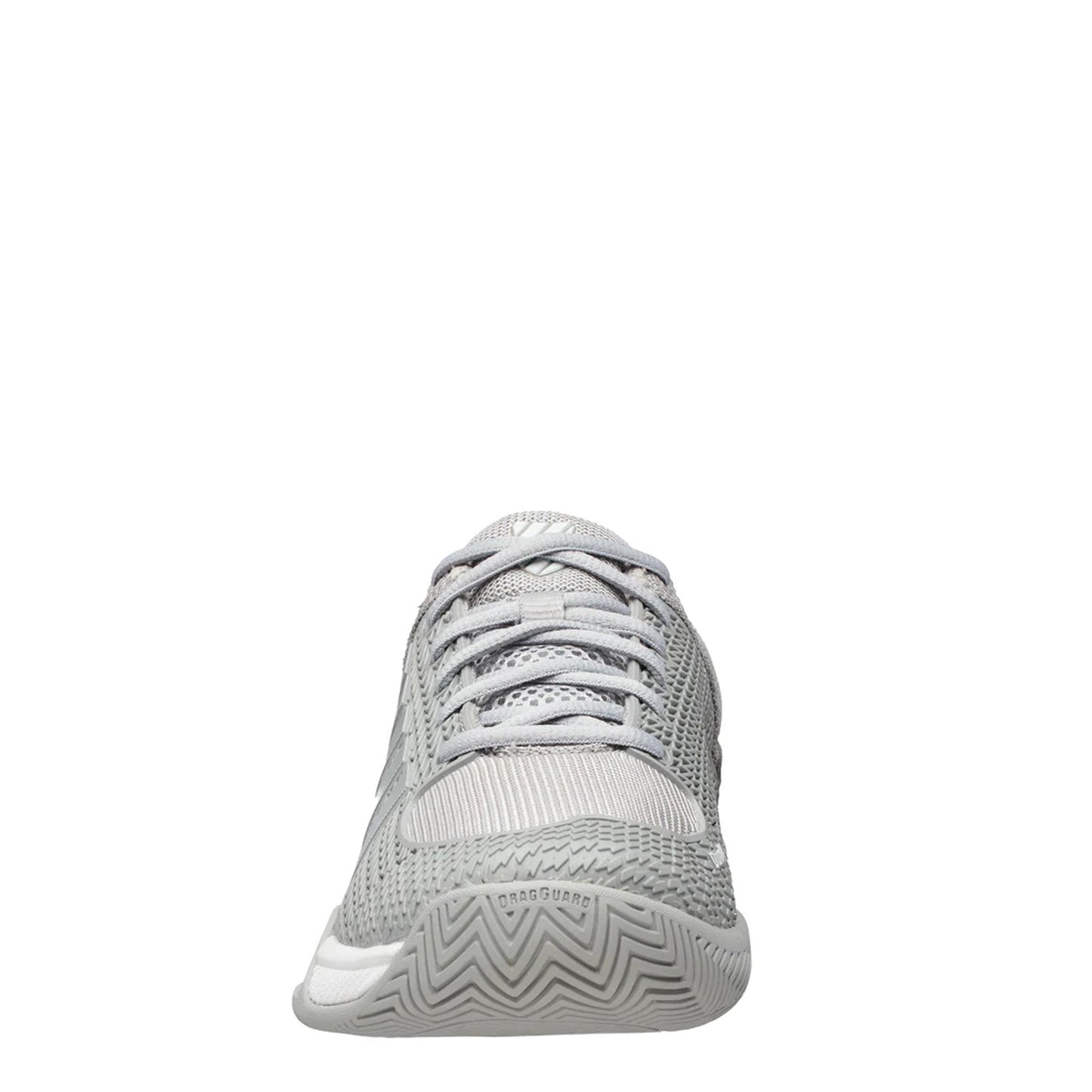 Peltz Shoes Women's K-Swiss Express Light Pickleball Shoe - Wide Width GREY/WHITE 97292-175