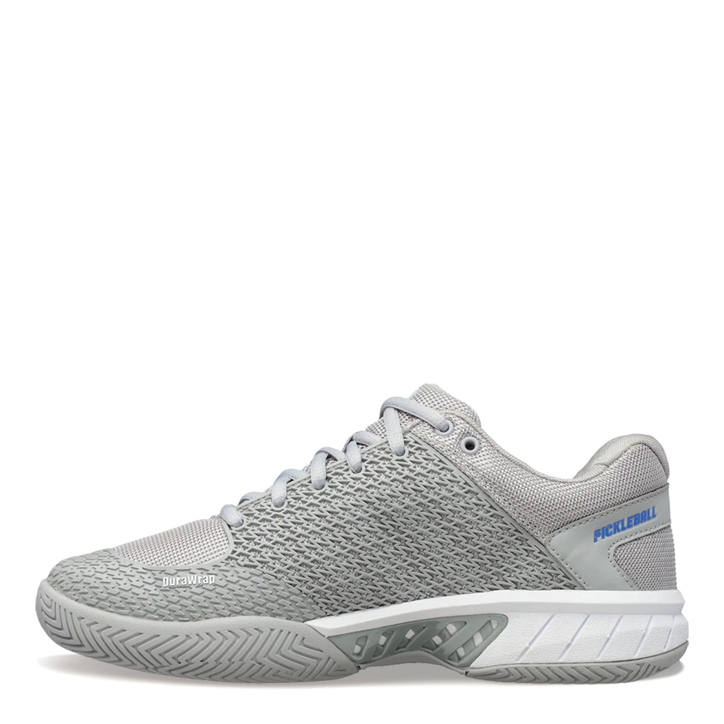 Peltz Shoes Women's K-Swiss Express Light Pickleball Shoe - Wide Width GREY/WHITE 97292-175