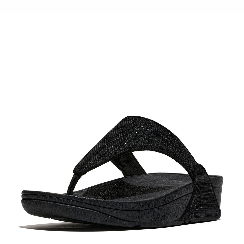 Women's FitFlop, Lulu Shimmer Glitz Thong Sandal — Peltz Shoes