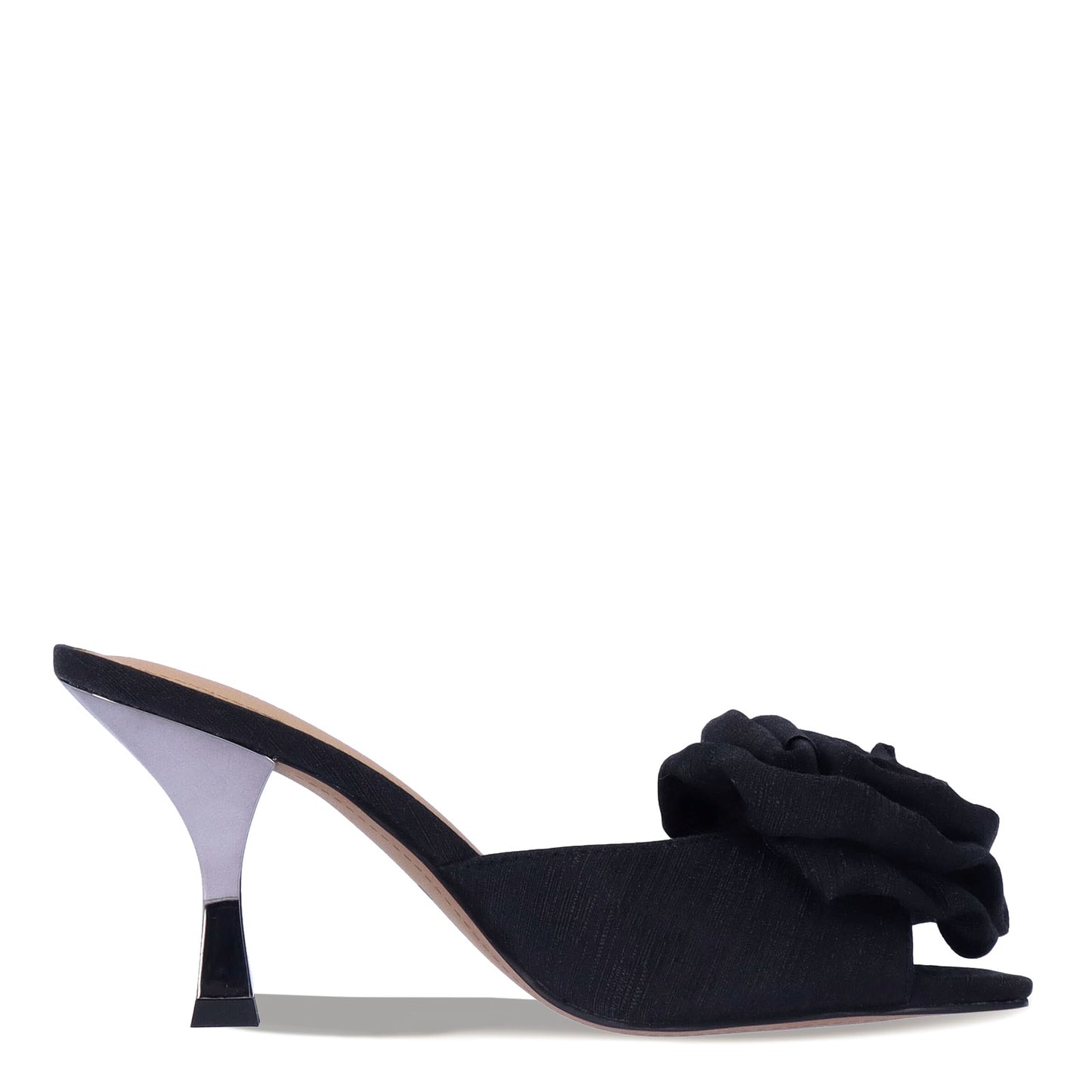 Peltz Shoes Women's J Renee Aaria Sandal Black TextuRed AARIA-FABLK