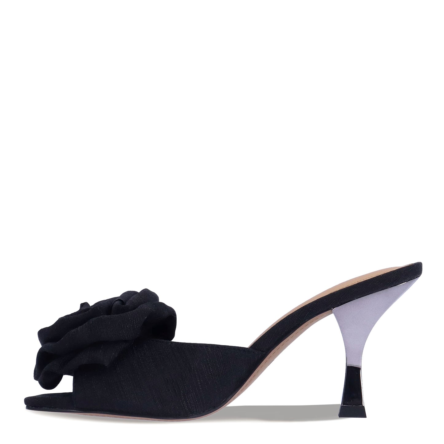 Peltz Shoes Women's J Renee Aaria Sandal Black TextuRed AARIA-FABLK