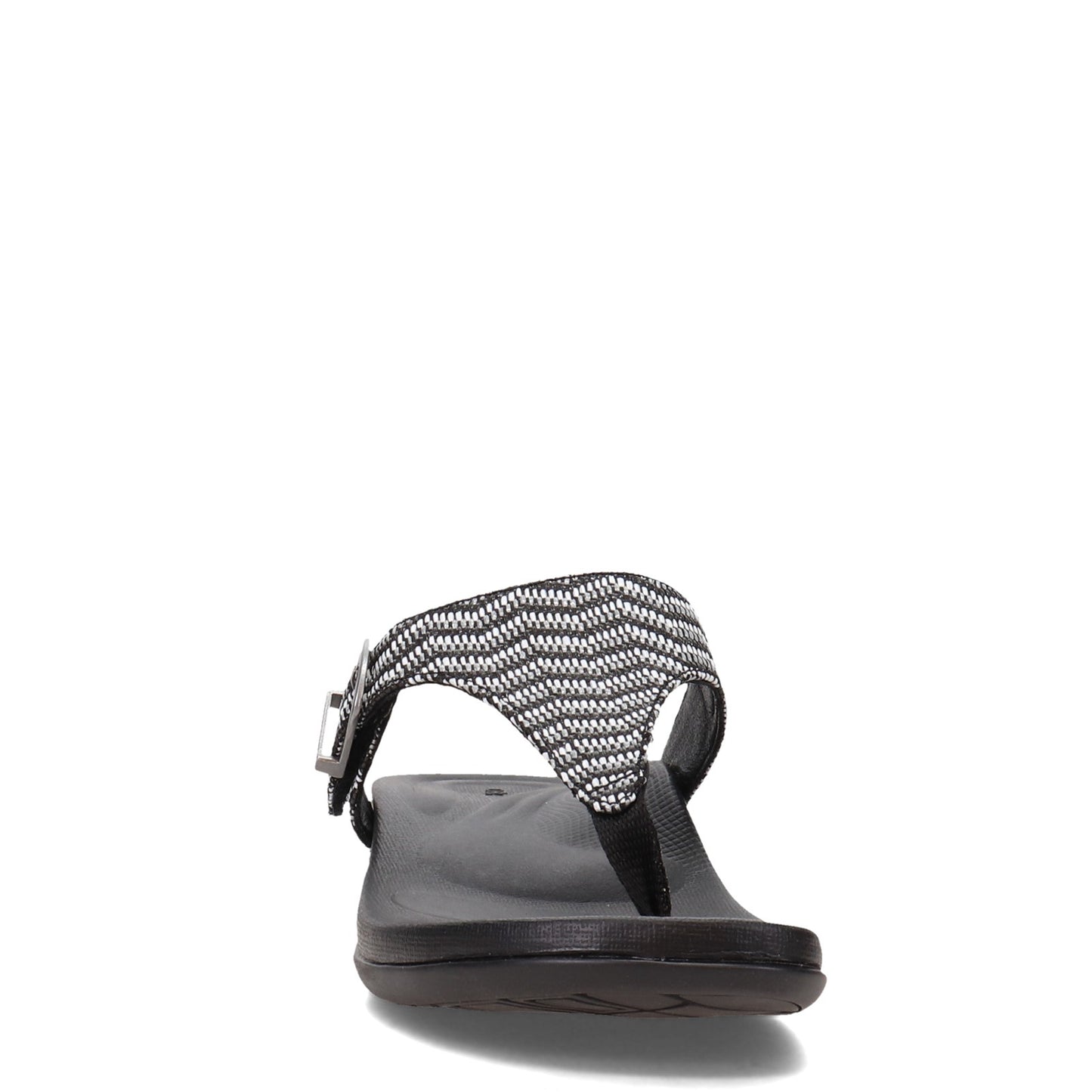 Peltz Shoes Women's Aetrex Rita Sandal OREO AE870