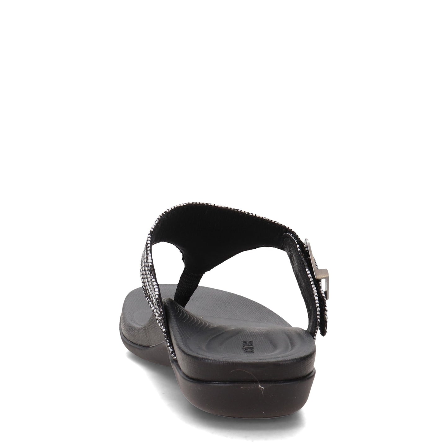 Peltz Shoes Women's Aetrex Rita Sandal OREO AE870