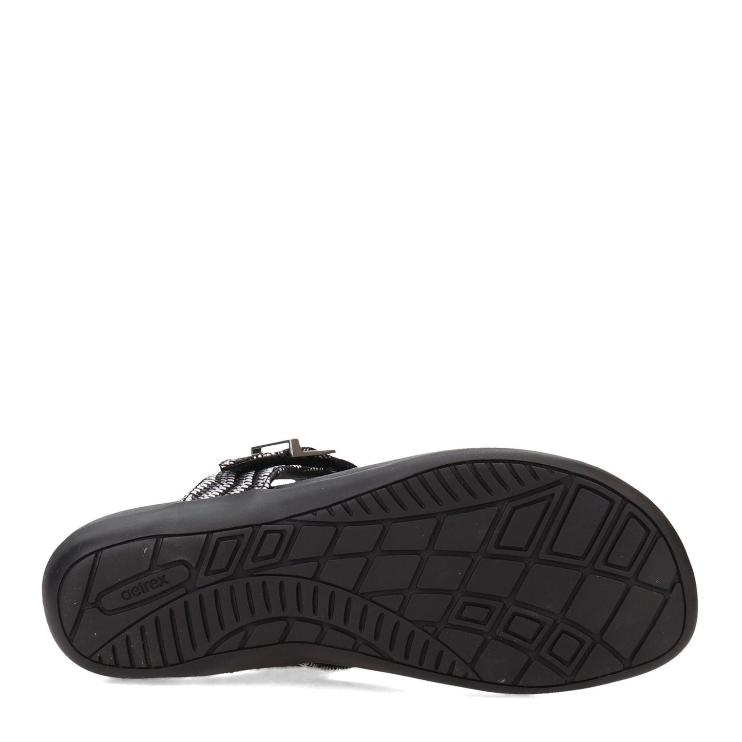 Peltz Shoes Women's Aetrex Rita Sandal OREO AE870