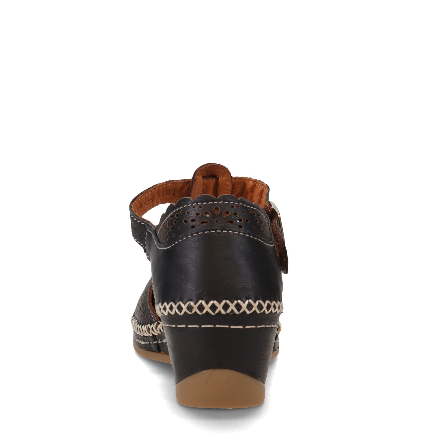 Peltz Shoes Women's Spring Step Airy Wedge Black AIRY-B