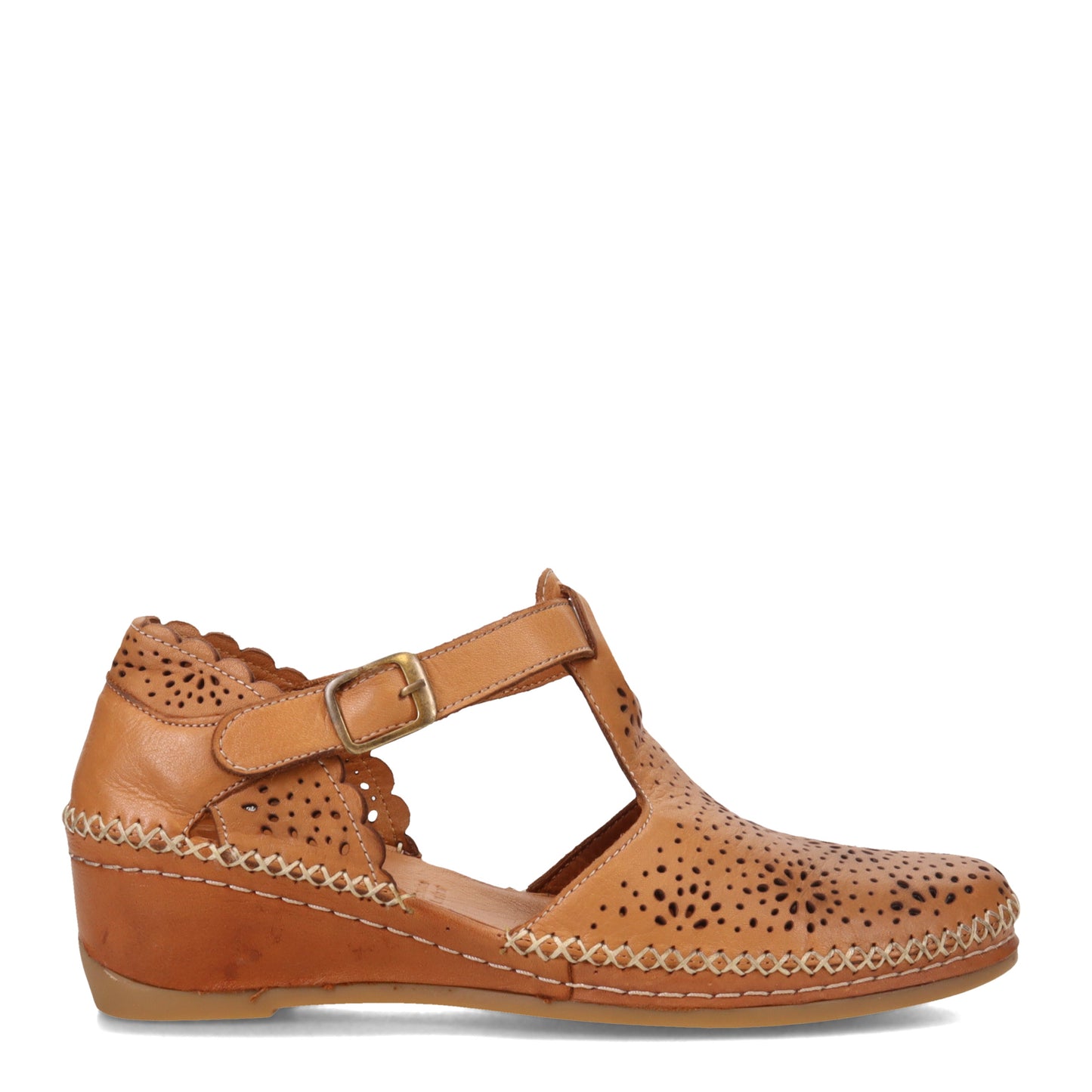 Peltz Shoes Women's Spring Step Airy Wedge Brown AIRY-MBR