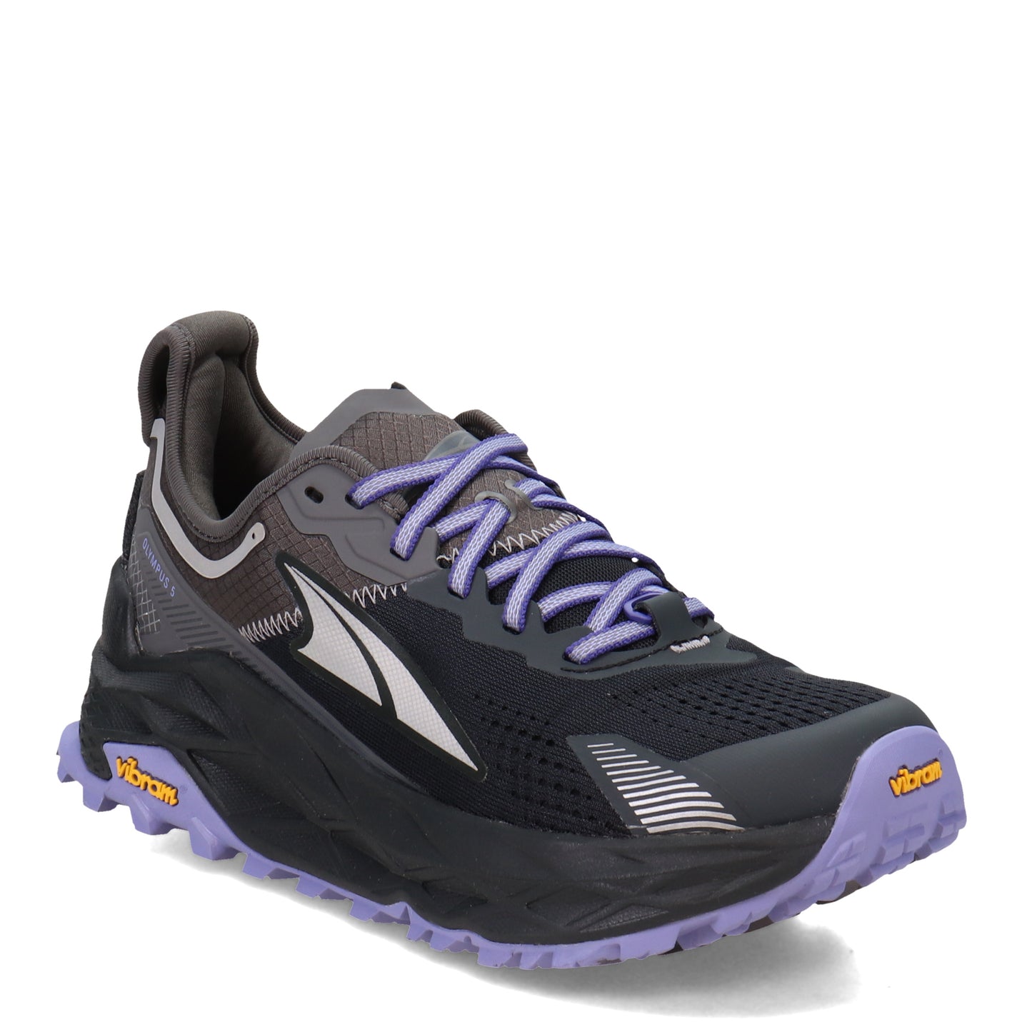 Peltz Shoes Women's Altra Olympus 5 Trail Running Shoe BLACK GRAY AL0A7R74-020