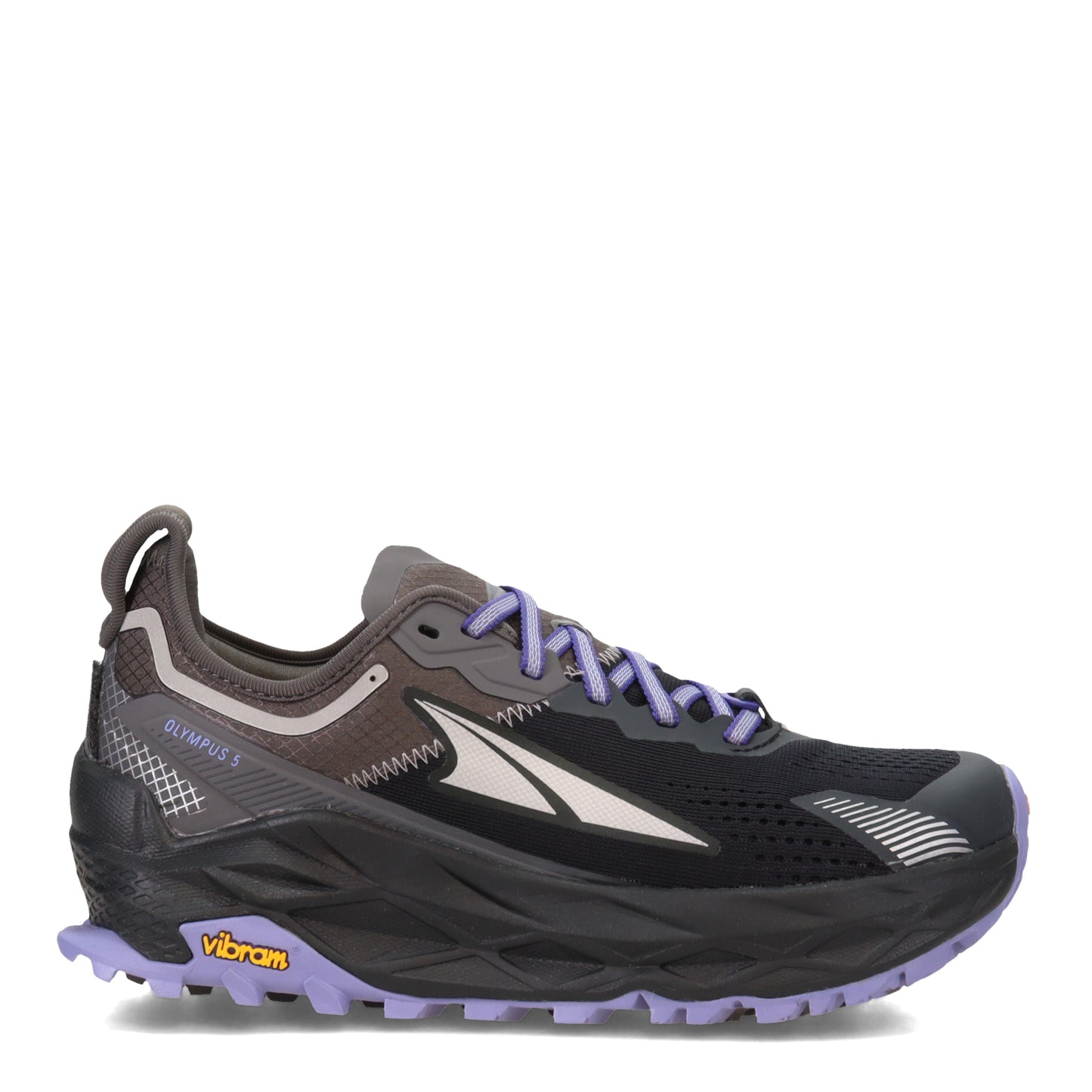 Peltz Shoes Women's Altra Olympus 5 Trail Running Shoe BLACK GRAY AL0A7R74-020